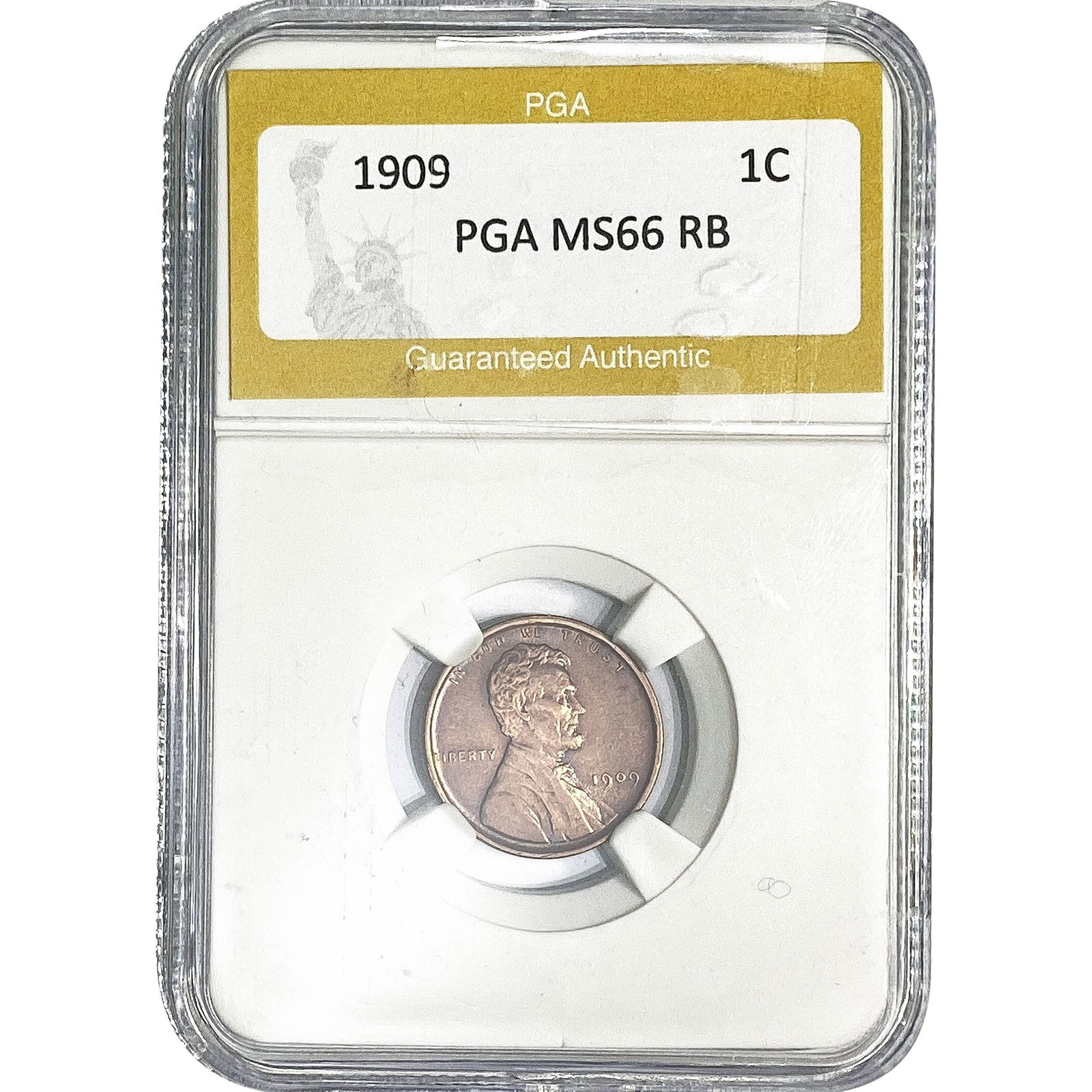 1909 Wheat Cent PGA MS66 RB (1 of 2)