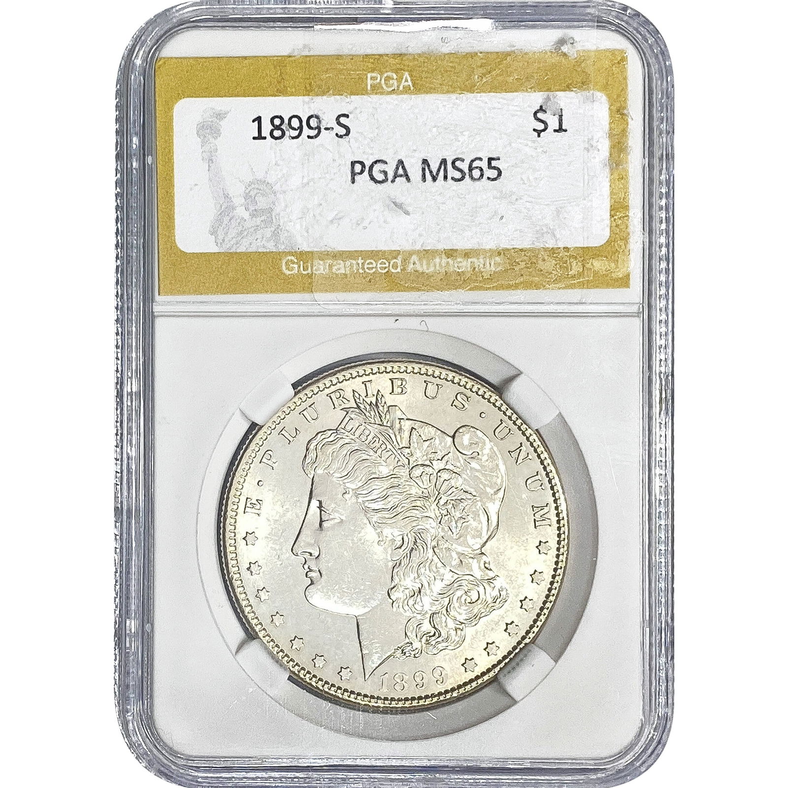 1899-S Morgan Silver Dollar PGA MS65 (1 of 2)