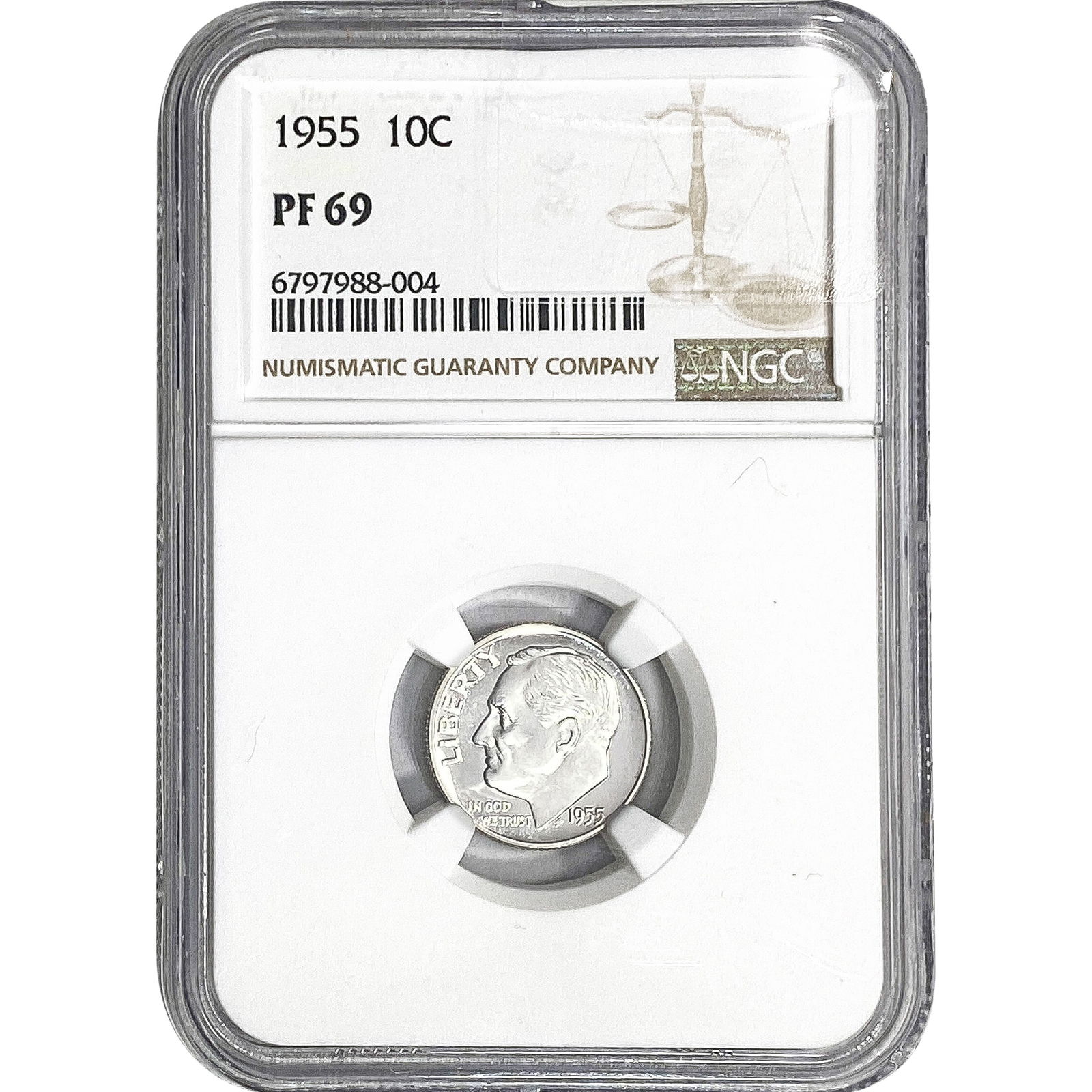 1955 Roosevelt Dime NGC PF69 (1 of 2)