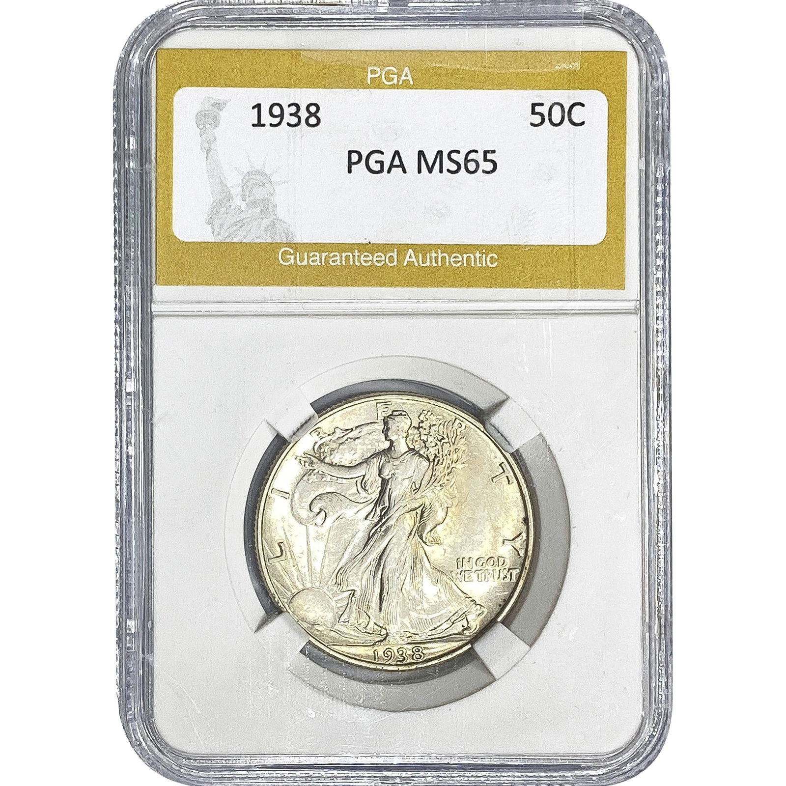 1938 Walking Liberty Half Dollar PGA MS65 (1 of 2)