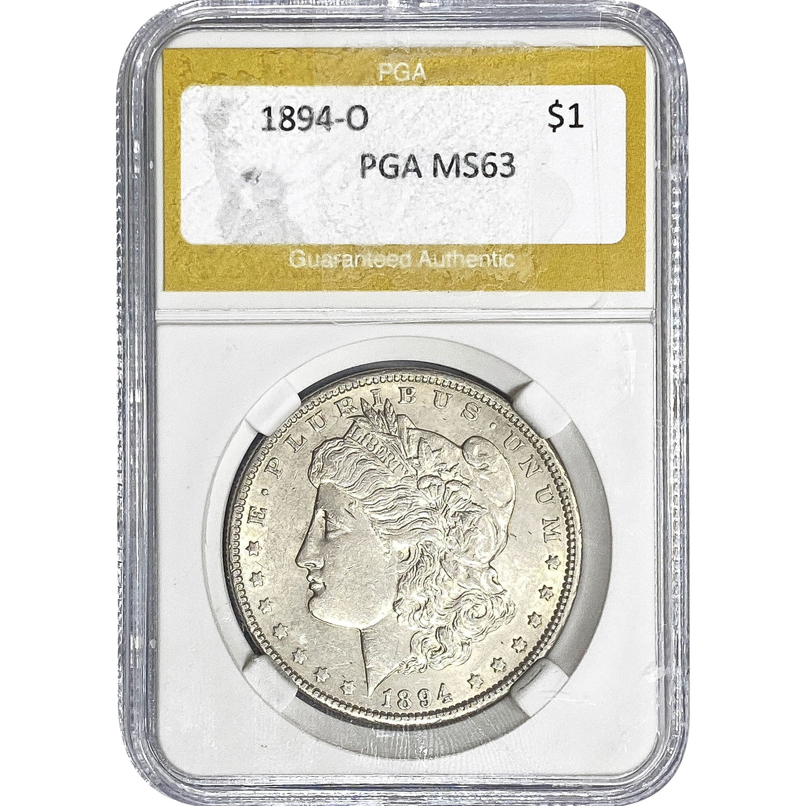 1894-O Morgan Silver Dollar PGA MS63: 1894-O Morgan Silver Dollar PGA MS63