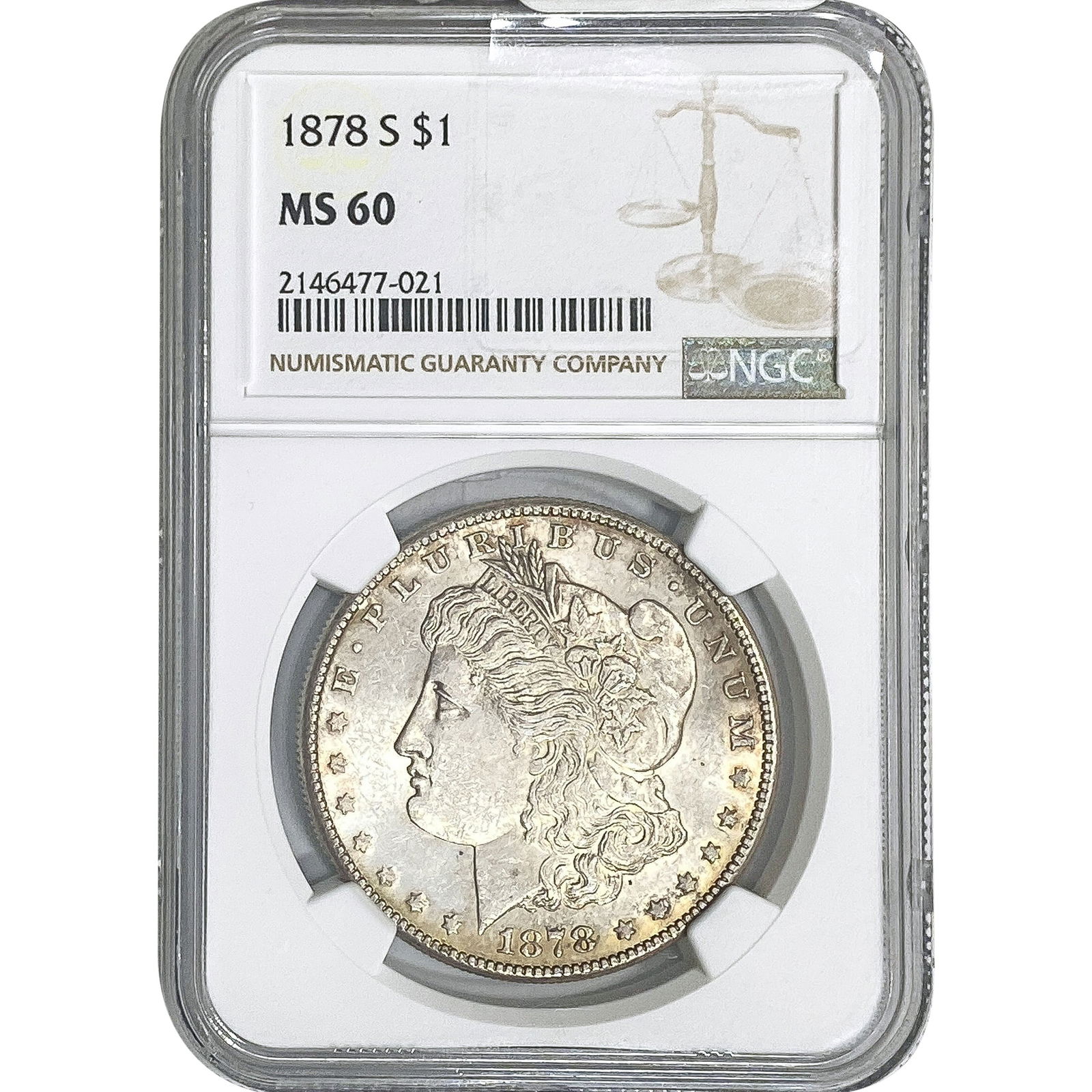 1878-S Morgan Silver Dollar NGC MS60 (1 of 2)