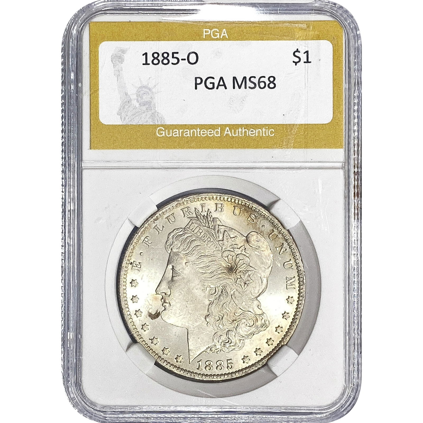 1885-O Morgan Silver Dollar PGA MS68 (1 of 2)