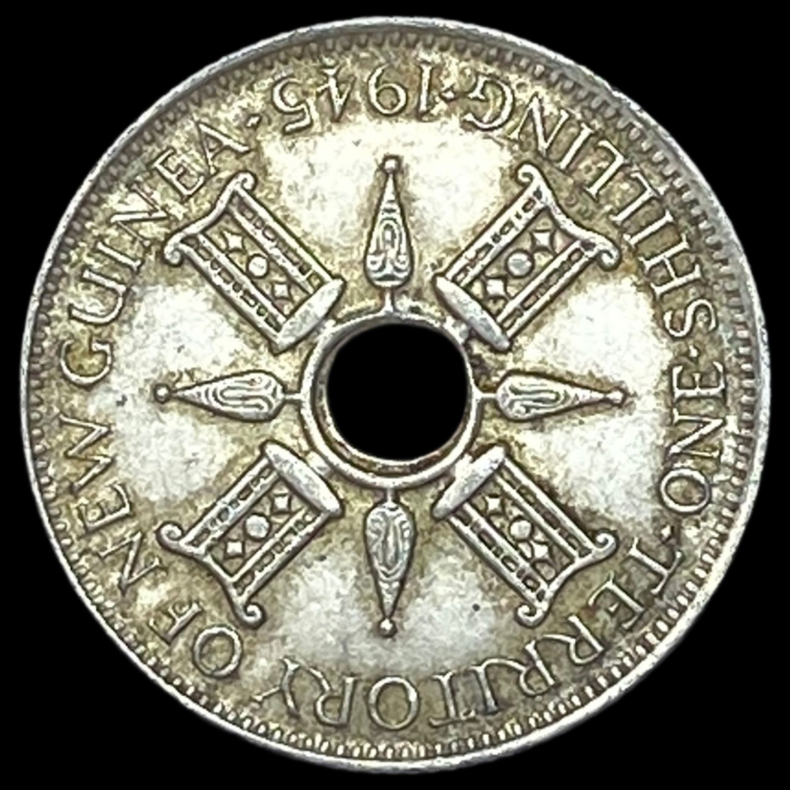 1945 New Guinea 1 Silver Shilling UNCIRCULATED (1 of 2)