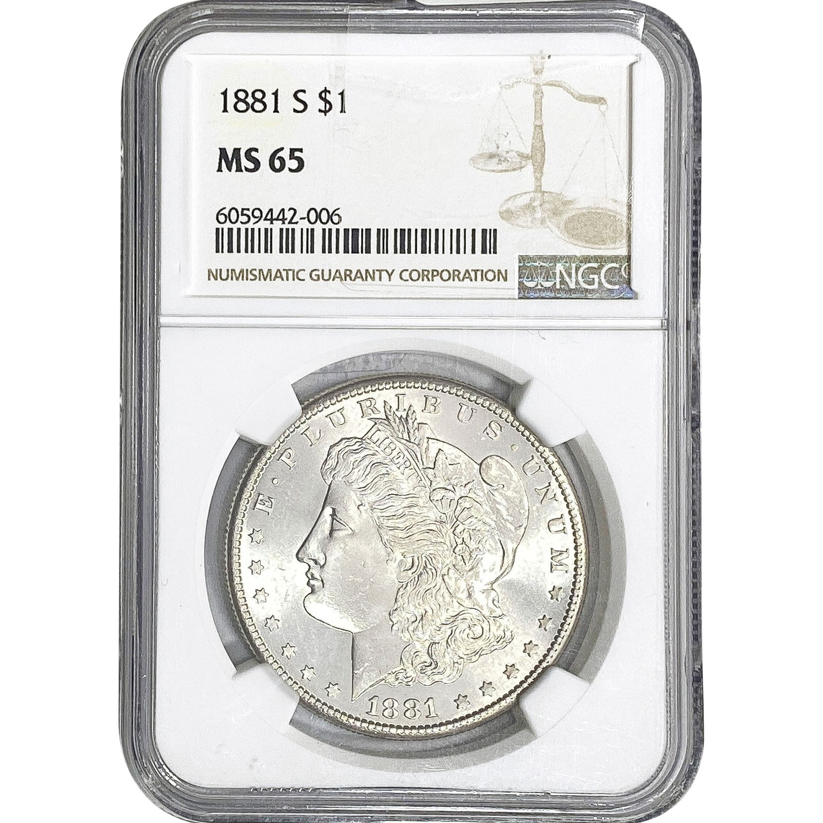1881-S Morgan Silver Dollar NGC MS65 (1 of 2)