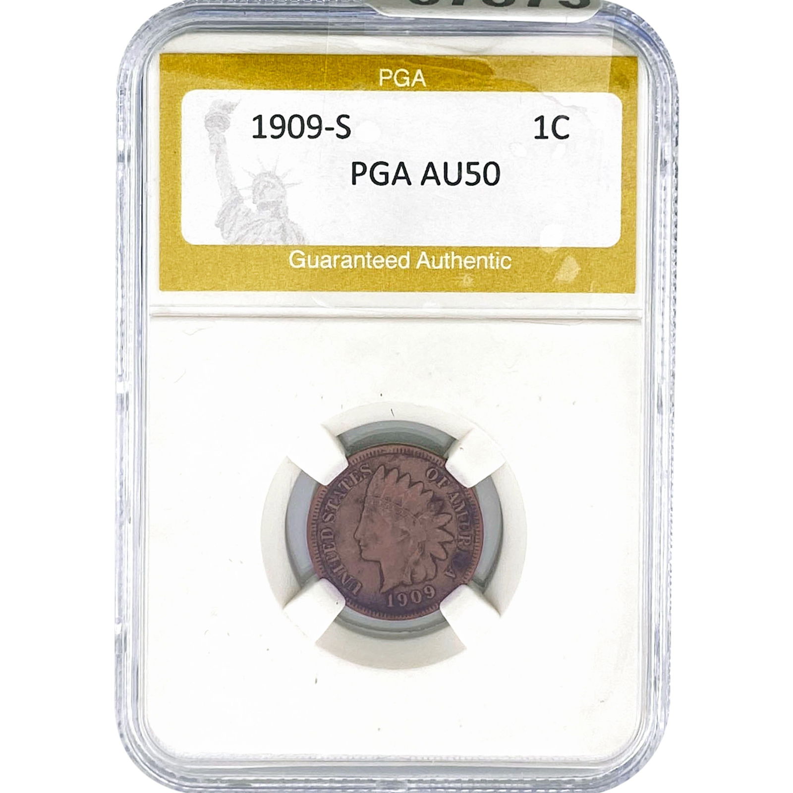 1909-S Indian Head Cent PGA AU50 (1 of 2)