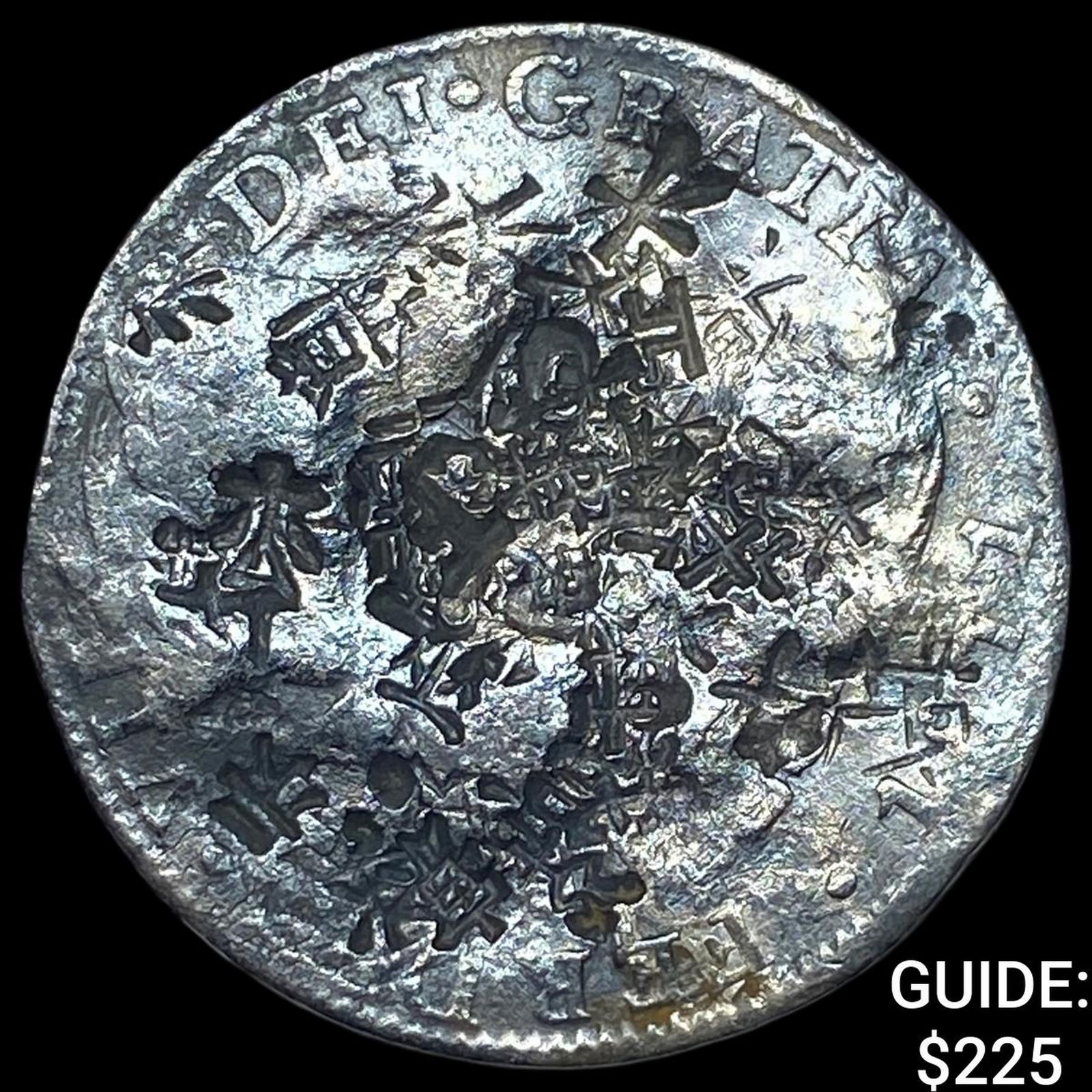 Colonial Spain Silver 8 Reales Chopmarks NEARLY UNCIRCULATED: Colonial Spain Silver 8 Reales Chopmarks NEARLY UNCIRCULATED