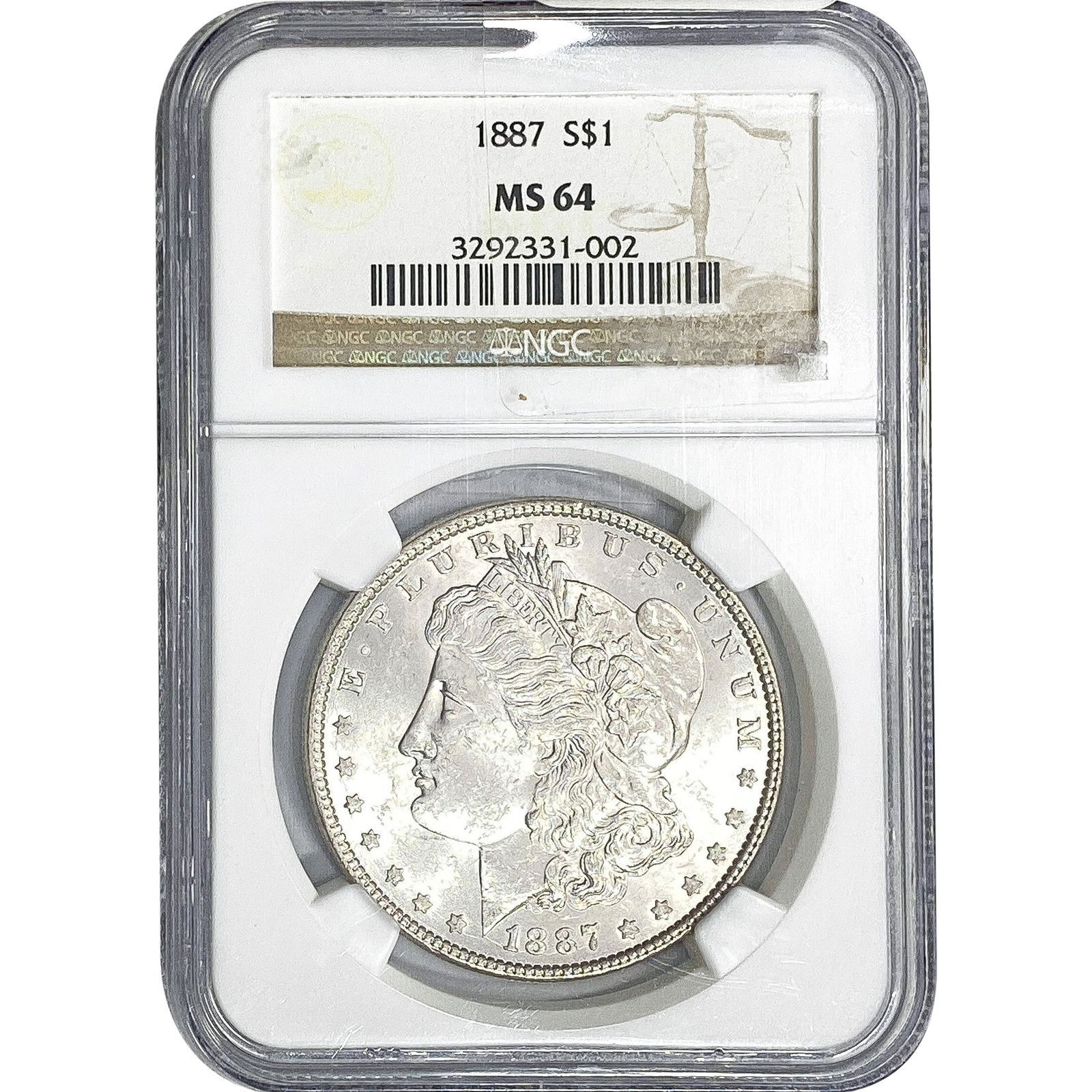 1887 Morgan Silver Dollar NGC MS64 (1 of 2)