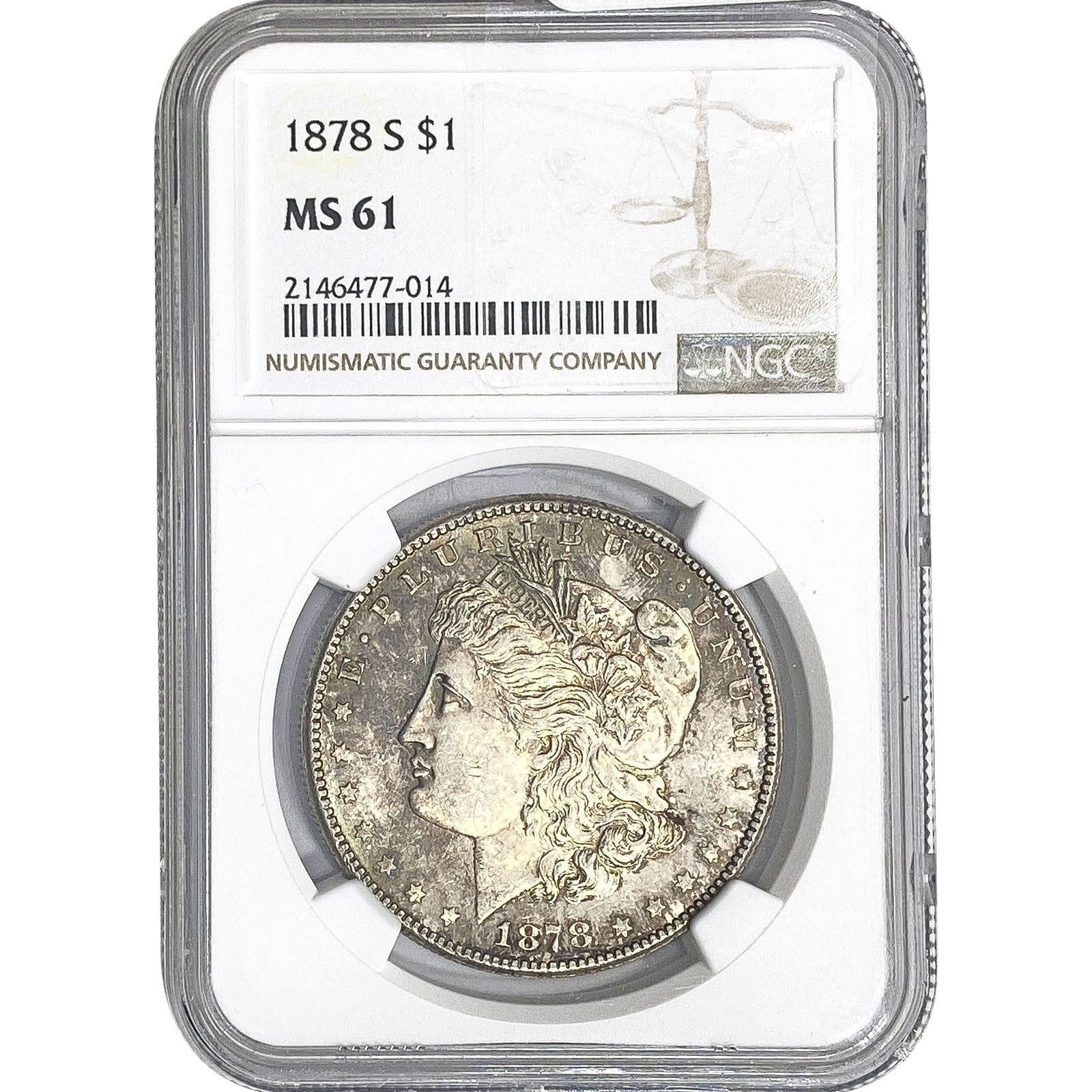 1878-S Morgan Silver Dollar NGC MS61 (1 of 2)