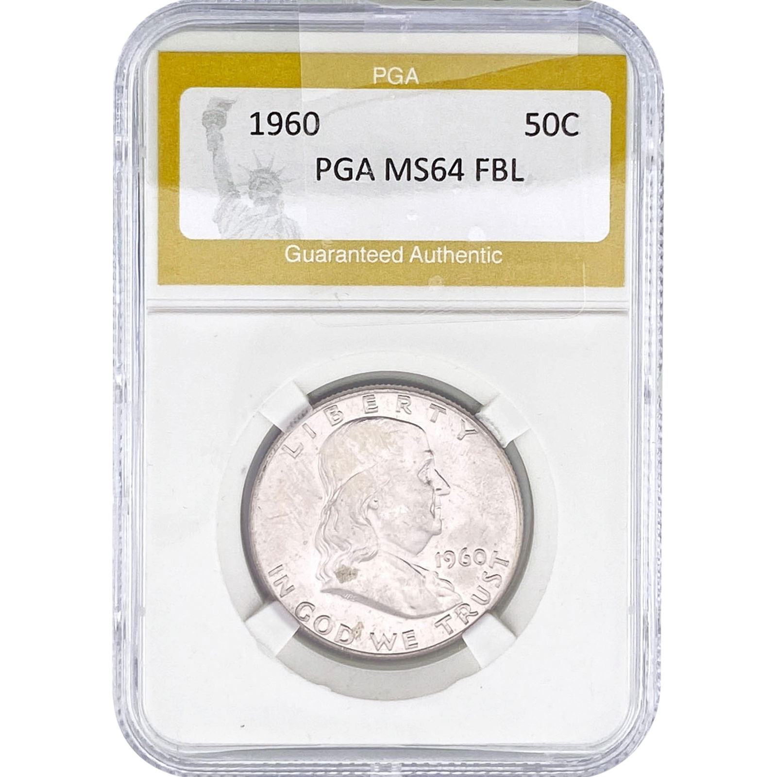 1960 Franklin Half Dollar PGA MS64 FBL (1 of 2)