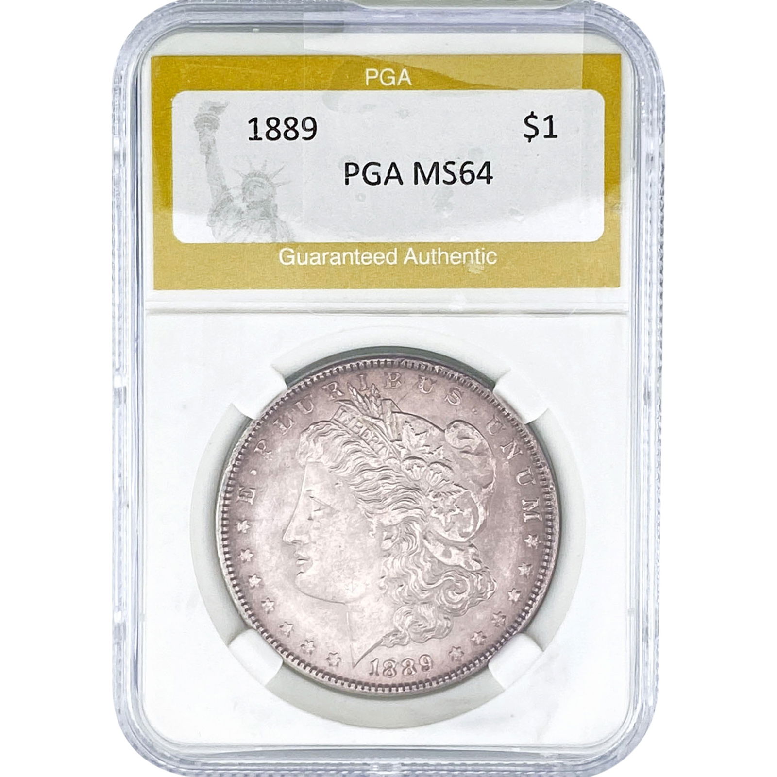 1889 Morgan Silver Dollar PGA MS64: 1889 Morgan Silver Dollar PGA MS64