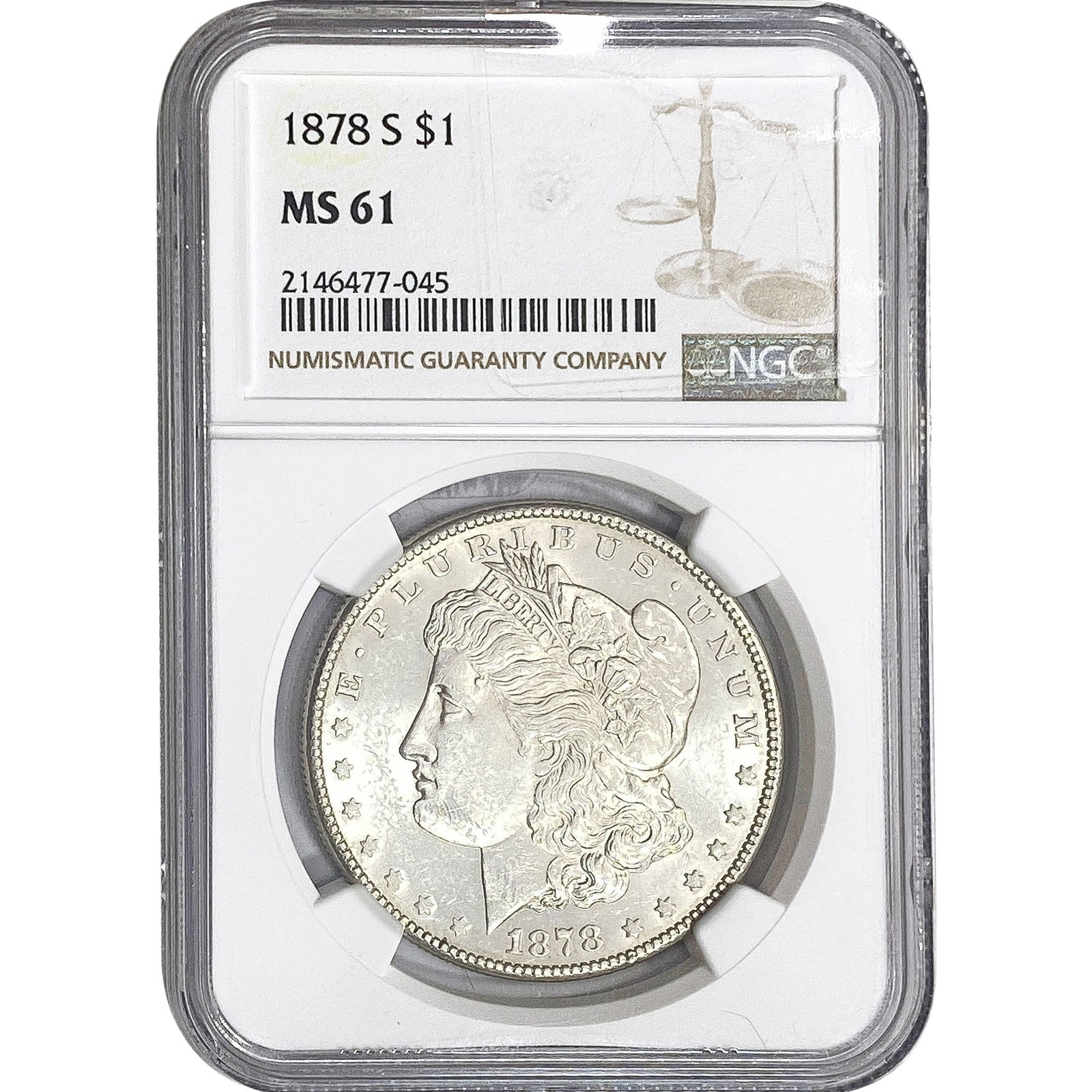 1878-S Morgan Silver Dollar NGC MS61 (1 of 2)