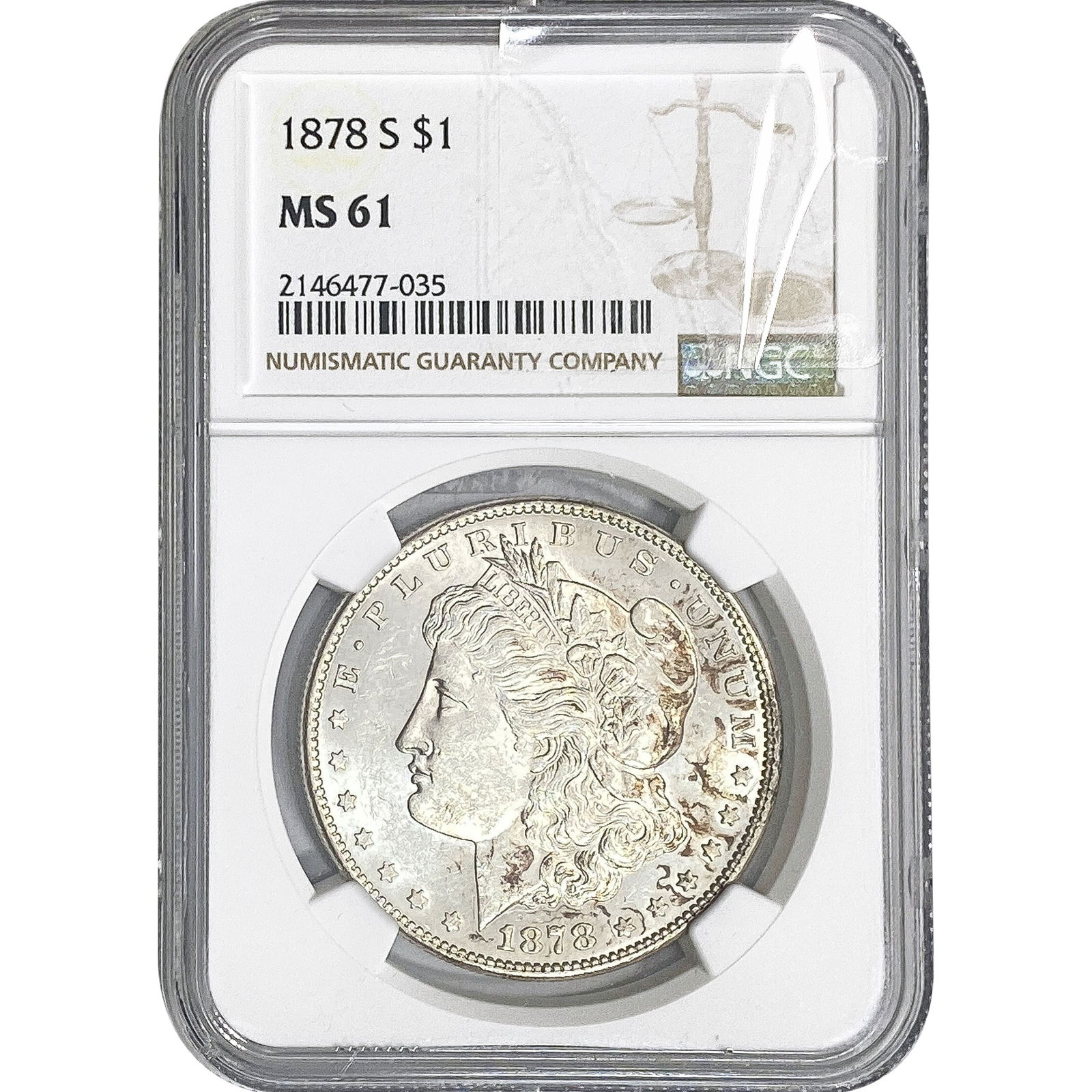 1878-S Morgan Silver Dollar NGC MS61 (1 of 2)