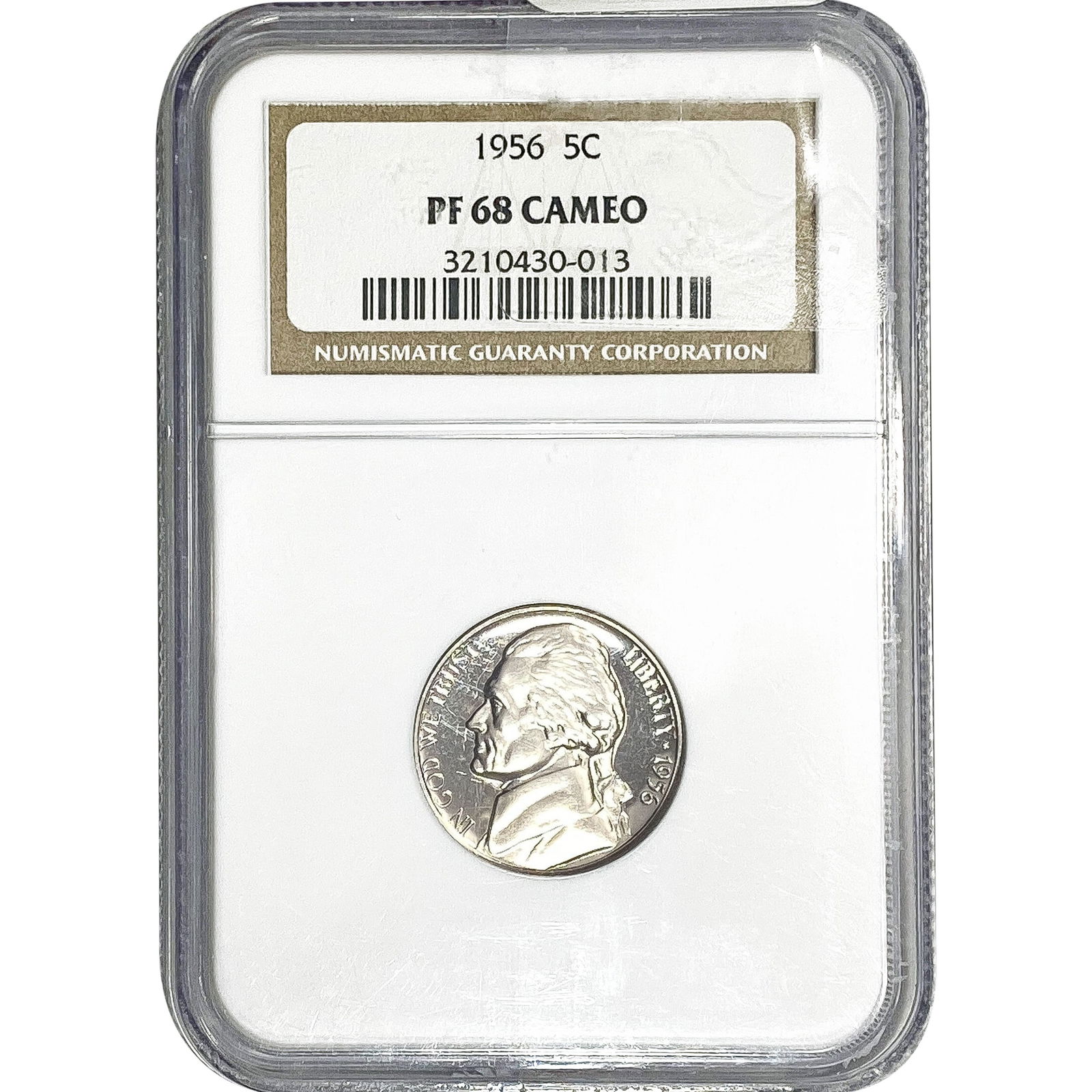 1956 Jefferson Nickel NGC PF68 Cameo (1 of 2)