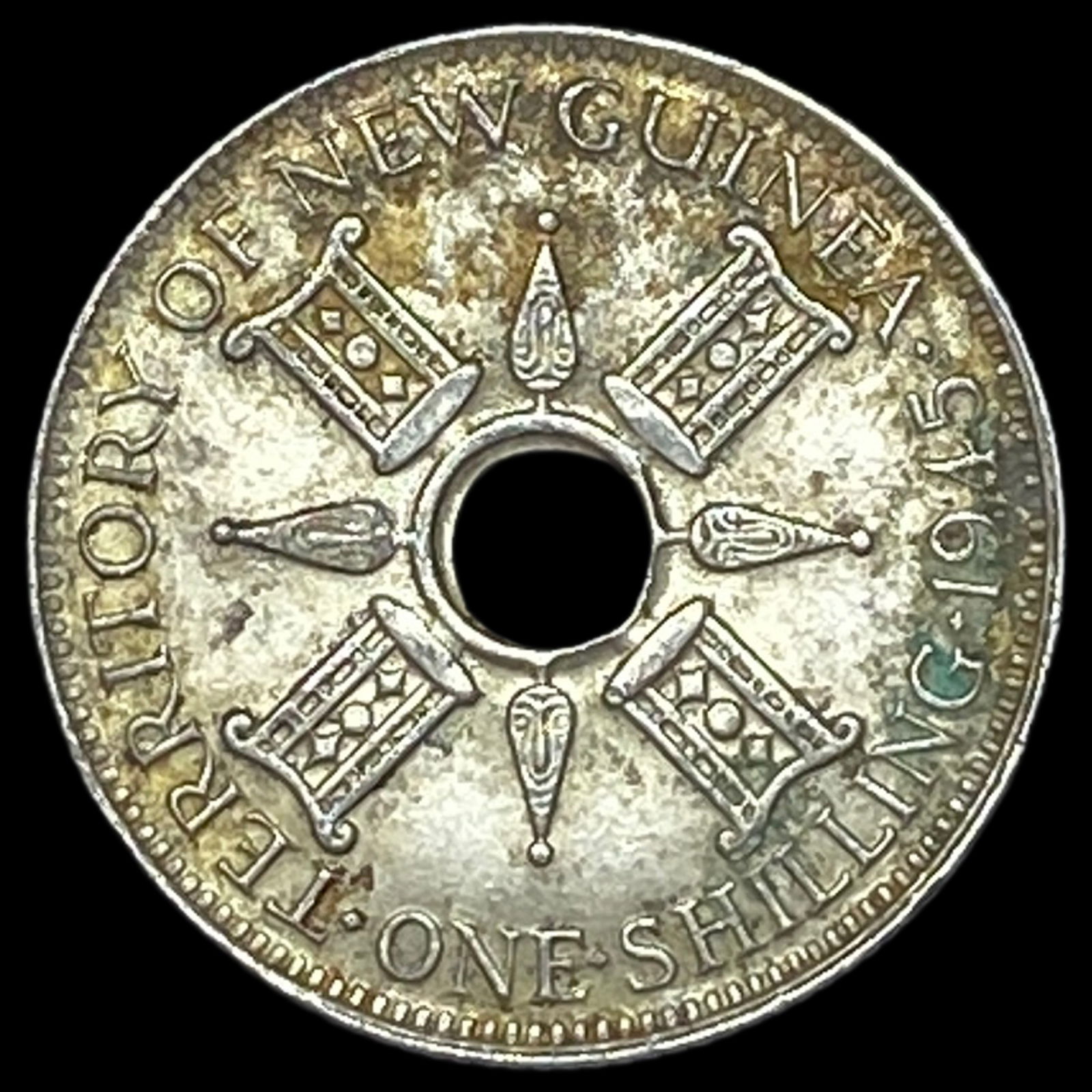 1945 New Guinea 1 Silver Shilling UNCIRCULATED (1 of 2)