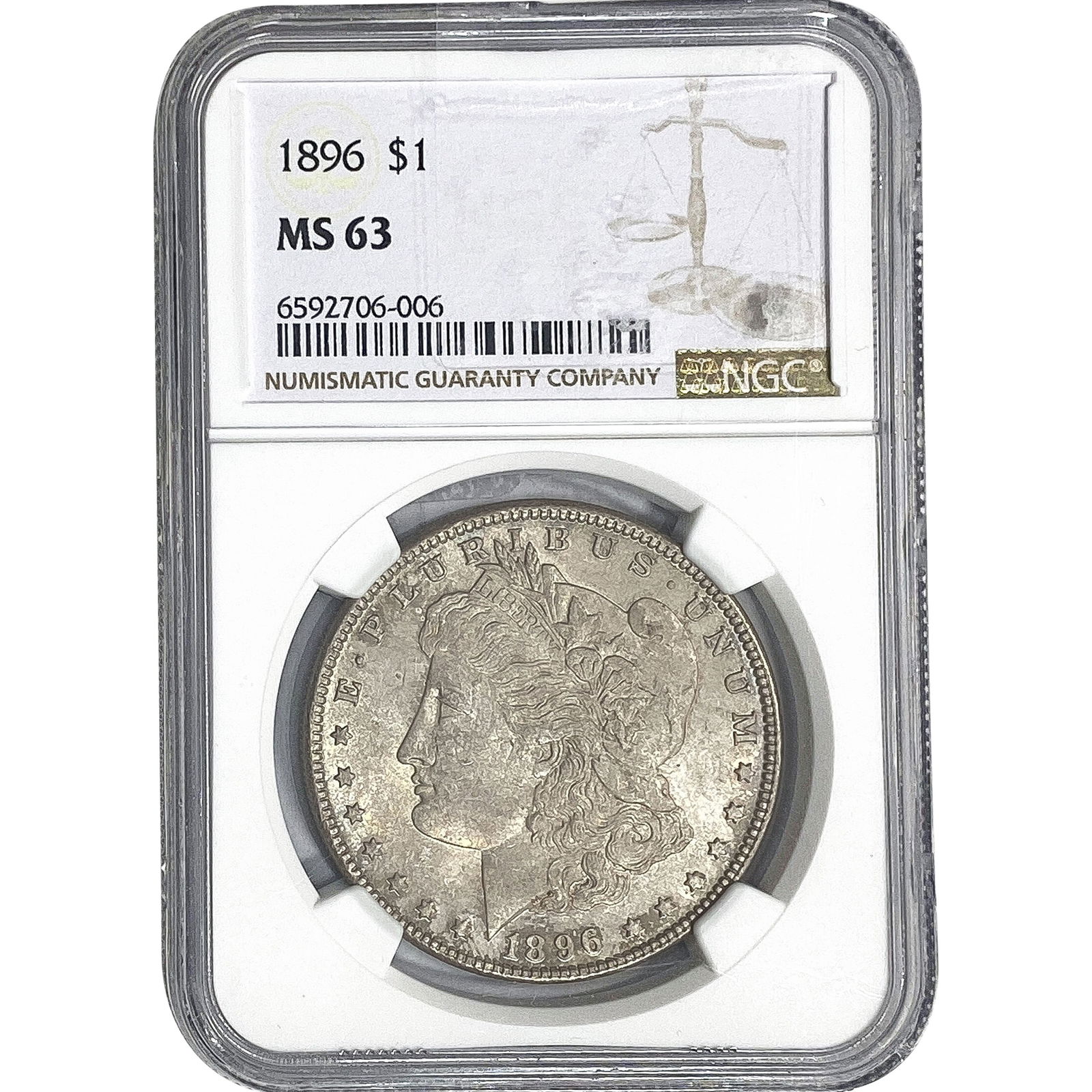 1896 Morgan Silver Dollar NGC MS63 (1 of 2)