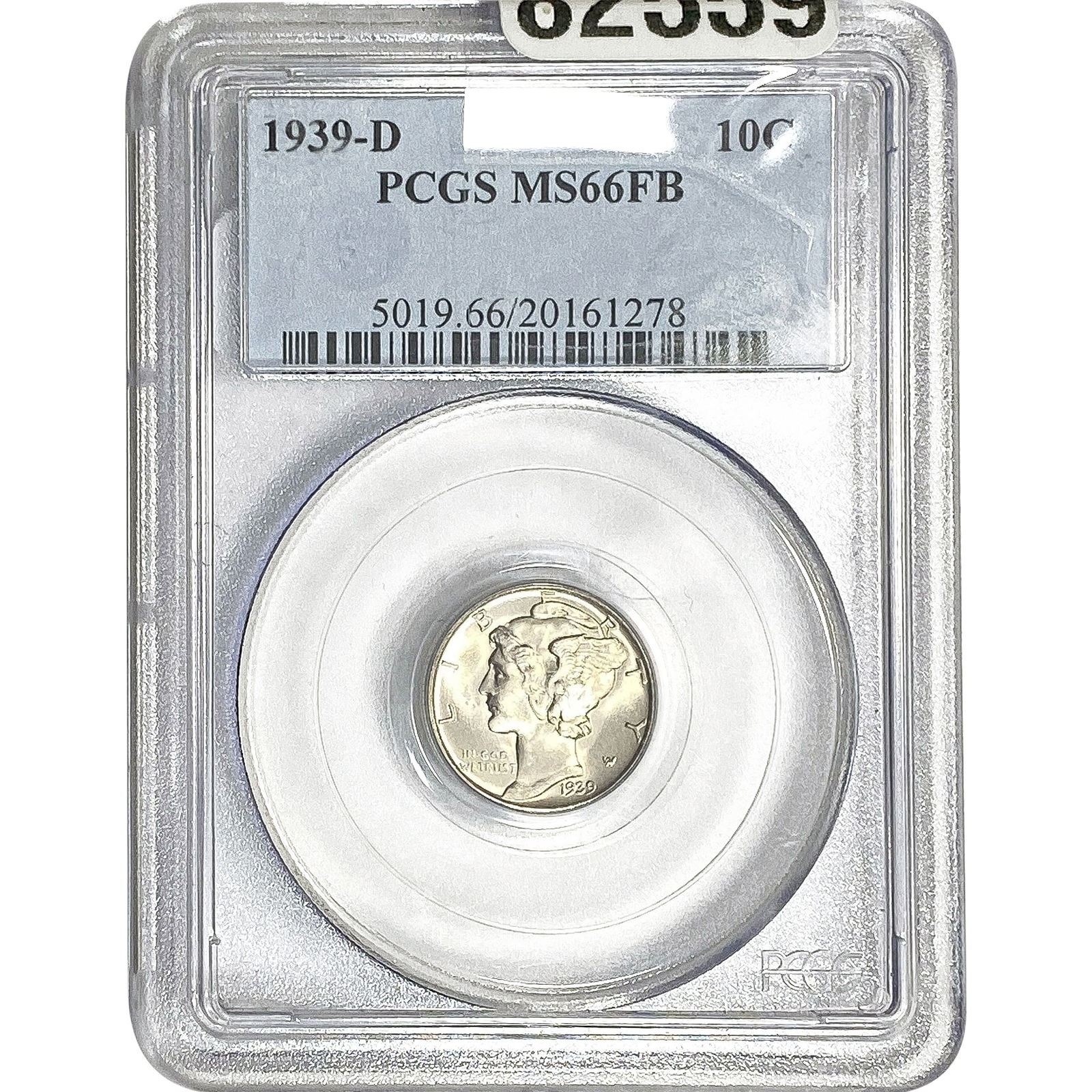 1939-D Mercury Silver Dime PCGS MS66 FB (1 of 2)