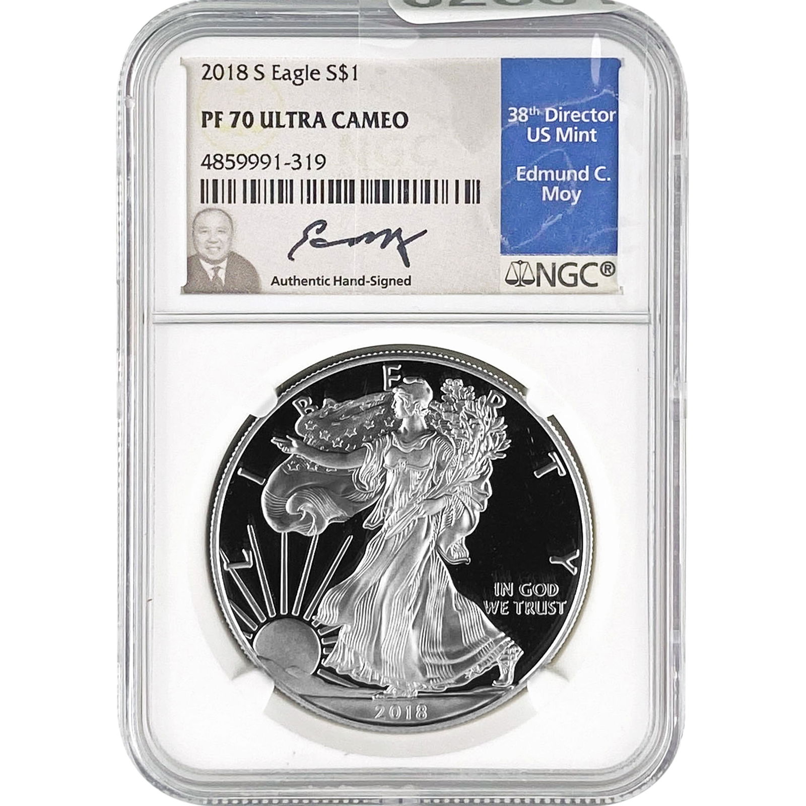 2018-S Silver Eagle NGC PF70 Ultra Cameo (1 of 2)