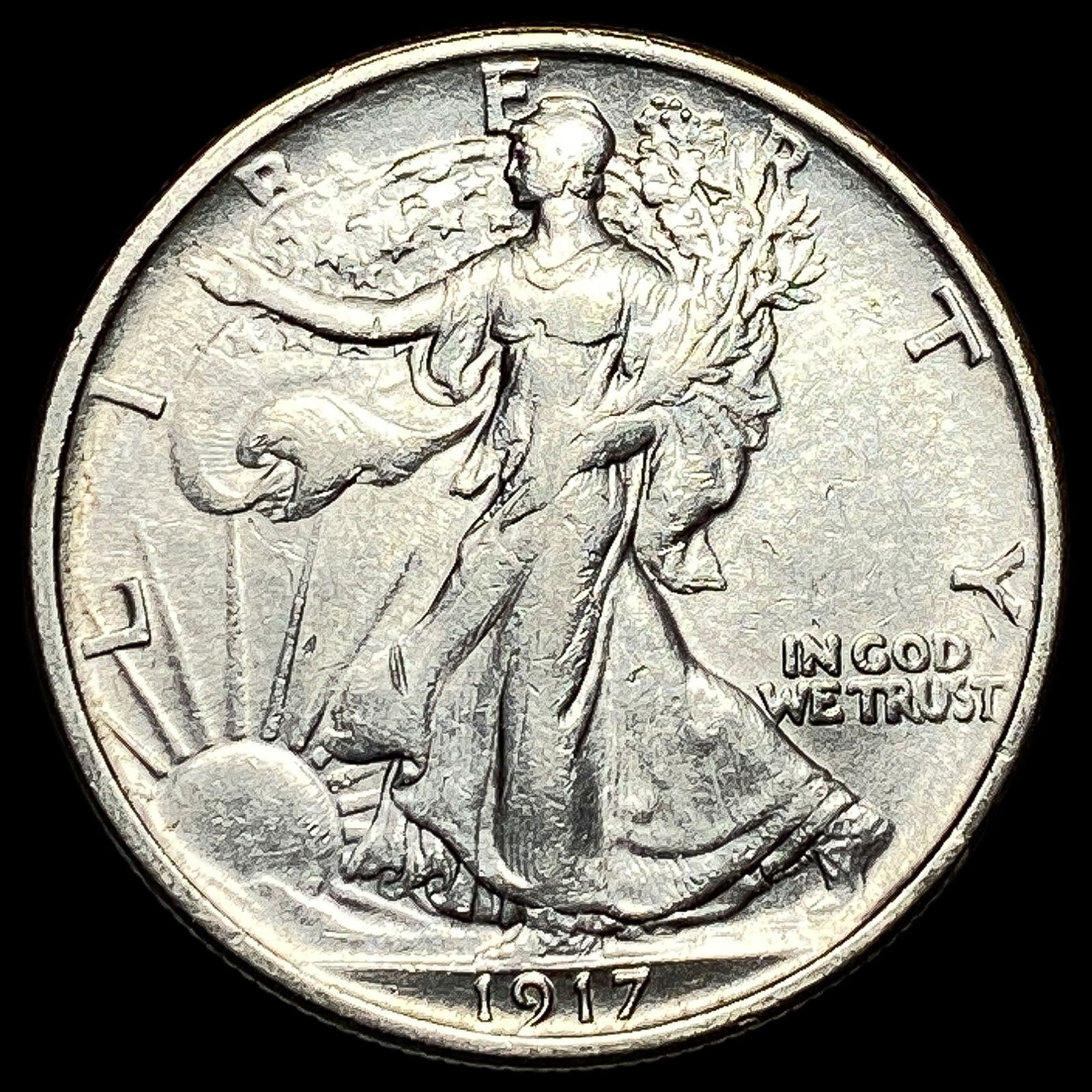 1917 Walking Liberty Half Dollar CLOSELY UNCIRCULATED (1 of 2)