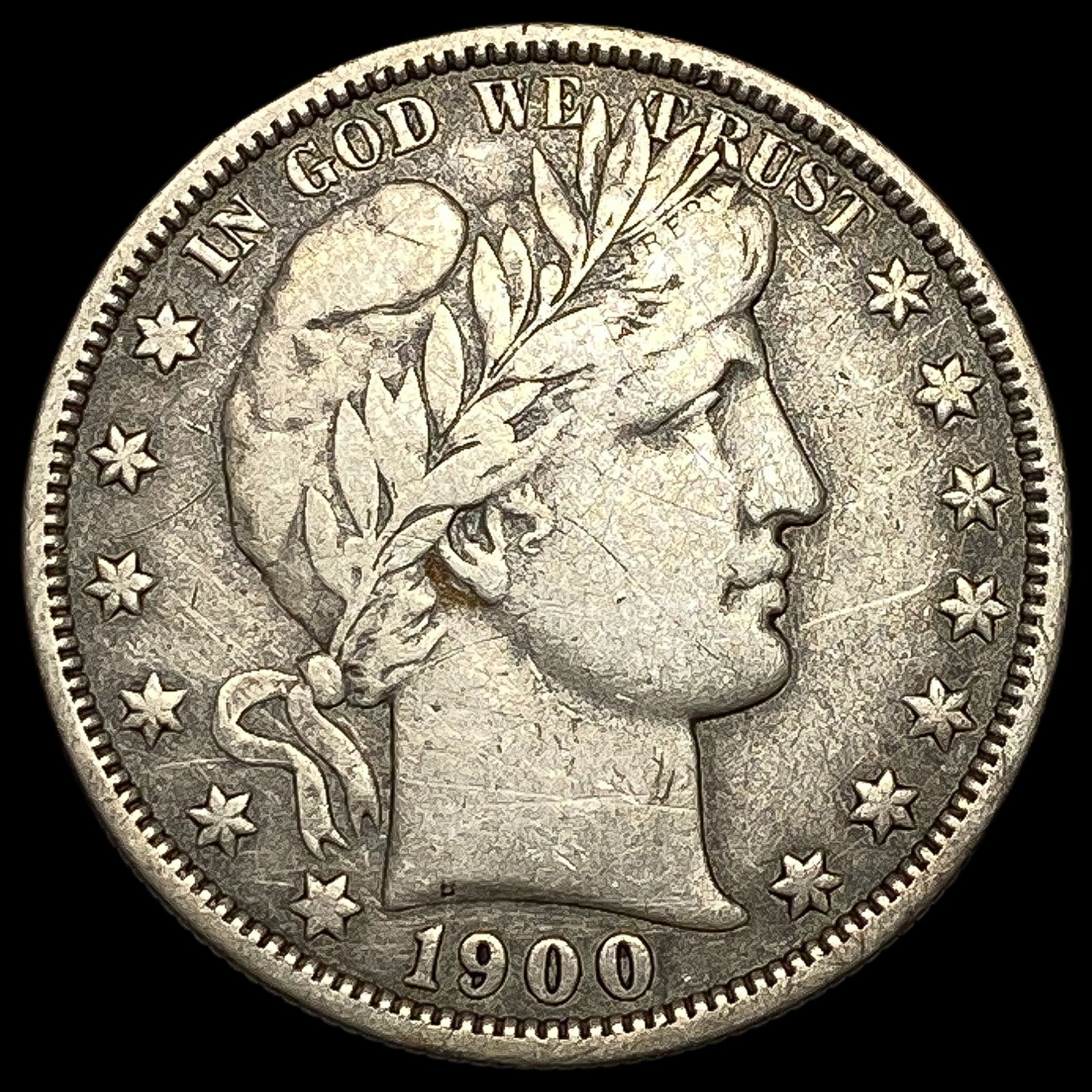 1900-O Silver Barber Half Dollar LIGHTLY CIRCULATED (1 of 2)