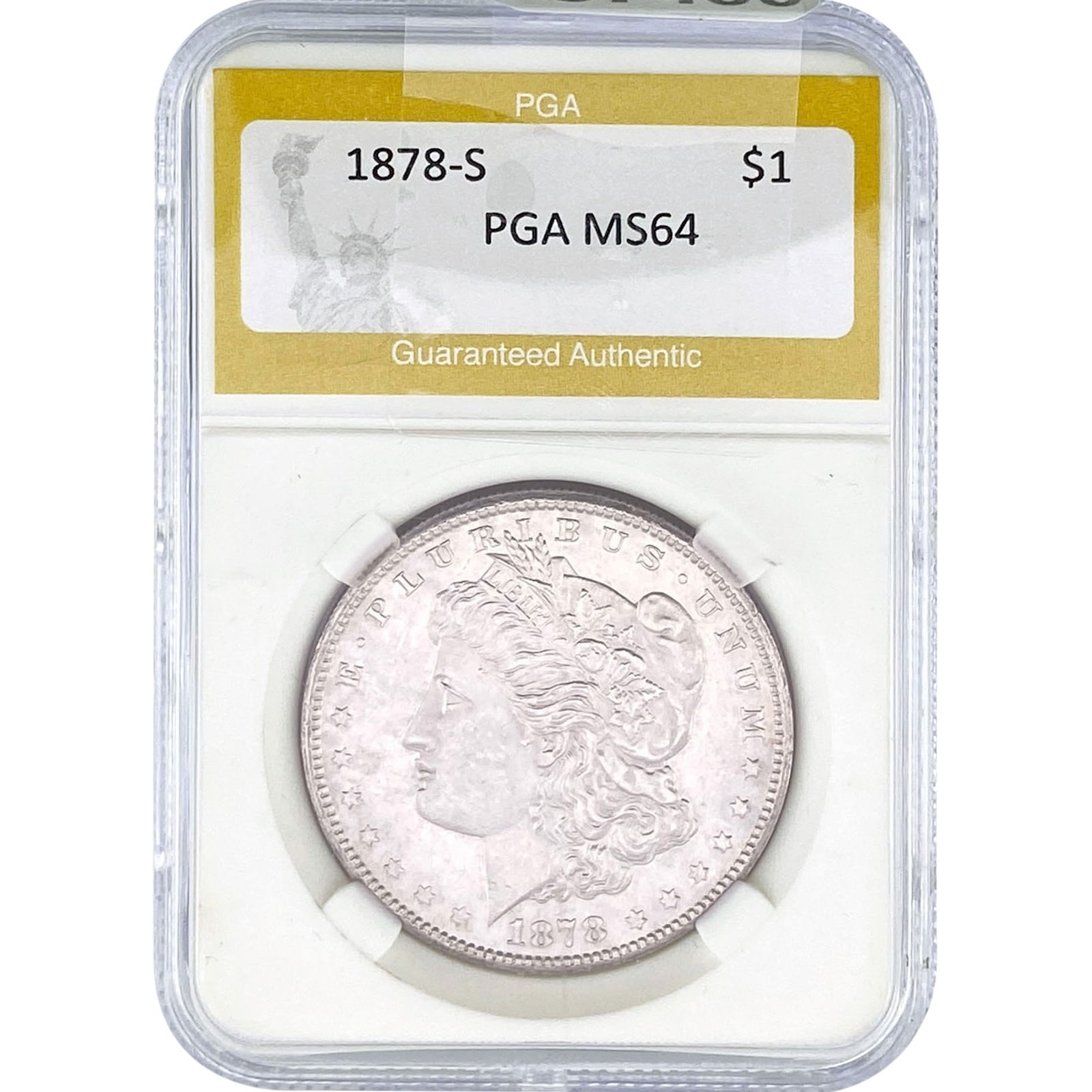 1878-S Morgan Silver Dollar PGA MS64 (1 of 2)