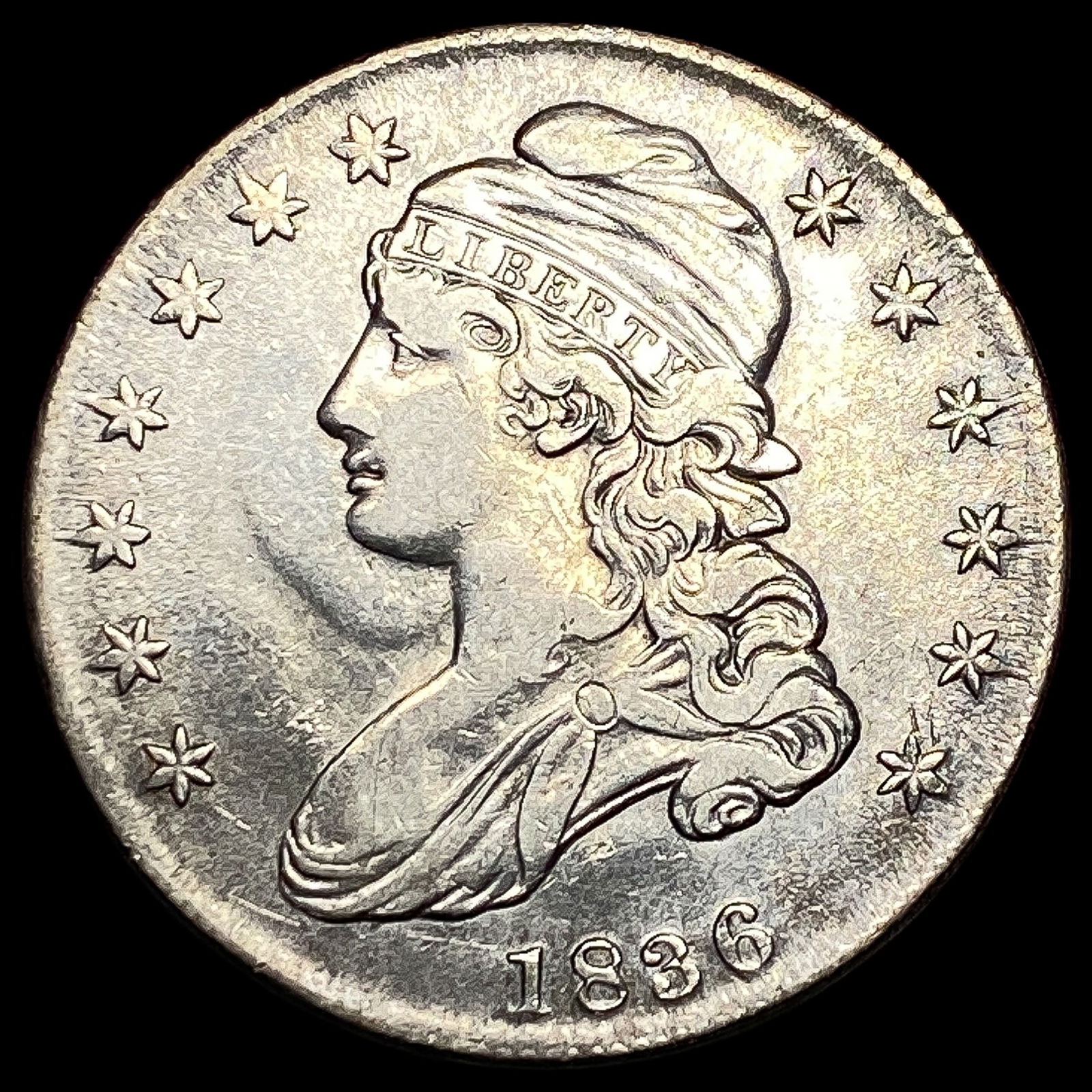 1836 Capped Bust Half Dollar CLOSELY UNCIRCULATED (1 of 2)