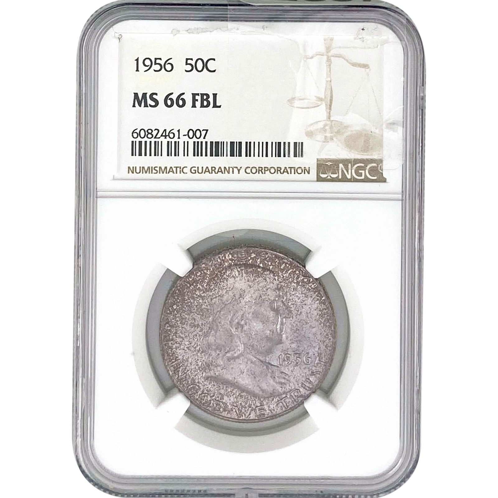 1956 Franklin Half Dollar NGC MS66 FBL (1 of 2)