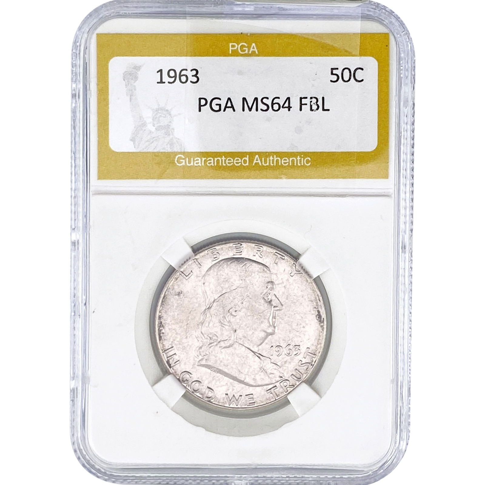 1963 Franklin Half Dollar PGA MS64 FBL (1 of 2)