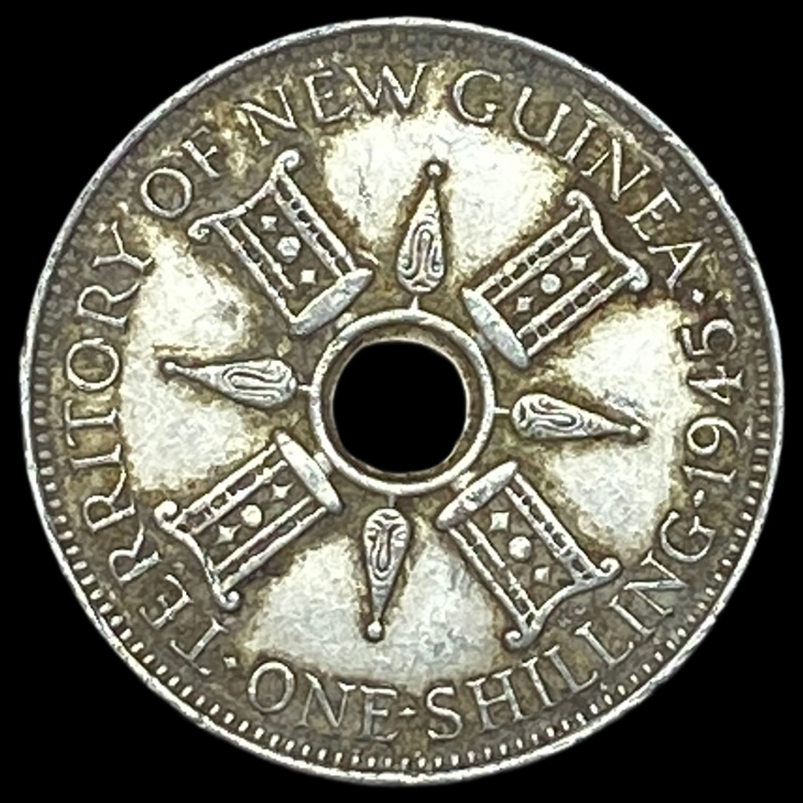 1945 New Guinea 1 Silver Shilling UNCIRCULATED (1 of 2)