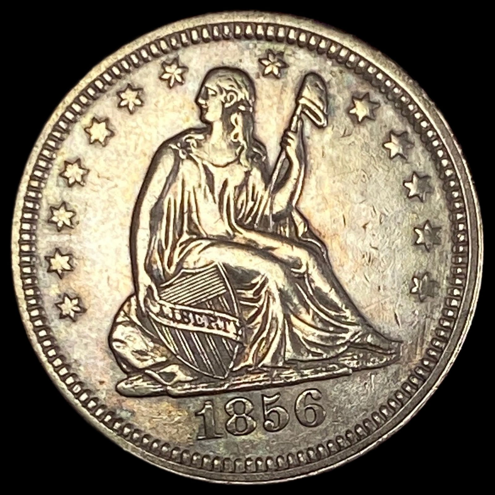 1856 Seated Liberty Quarter CLOSELY UNCIRCULATED (1 of 2)