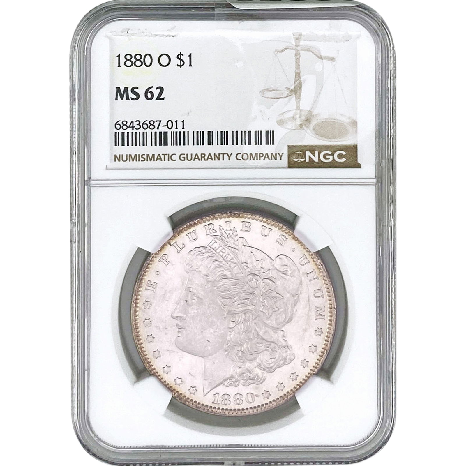 1880-O Morgan Silver Dollar NGC MS62 (1 of 2)