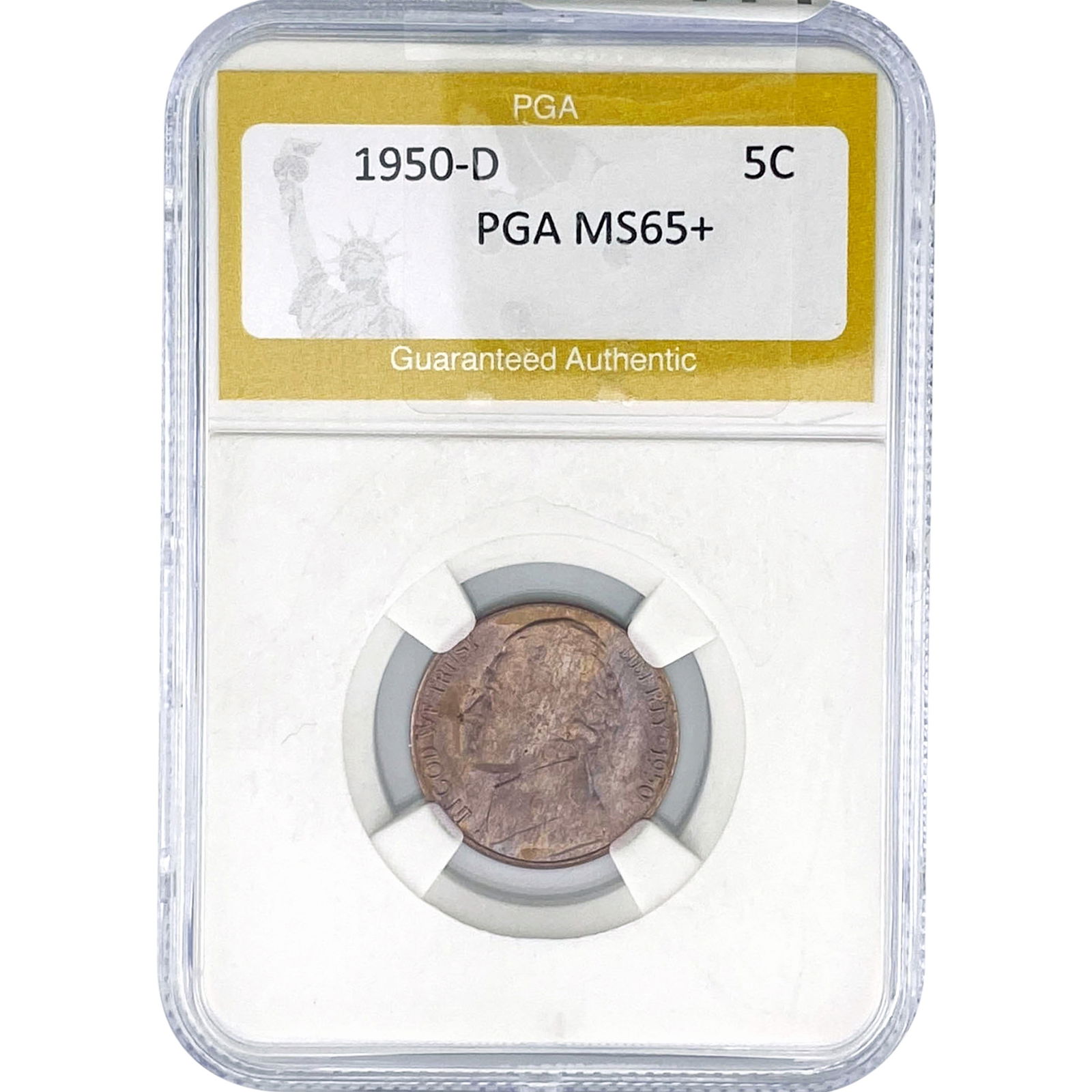 1950-D Jefferson Nickel PGA MS65+ (1 of 2)