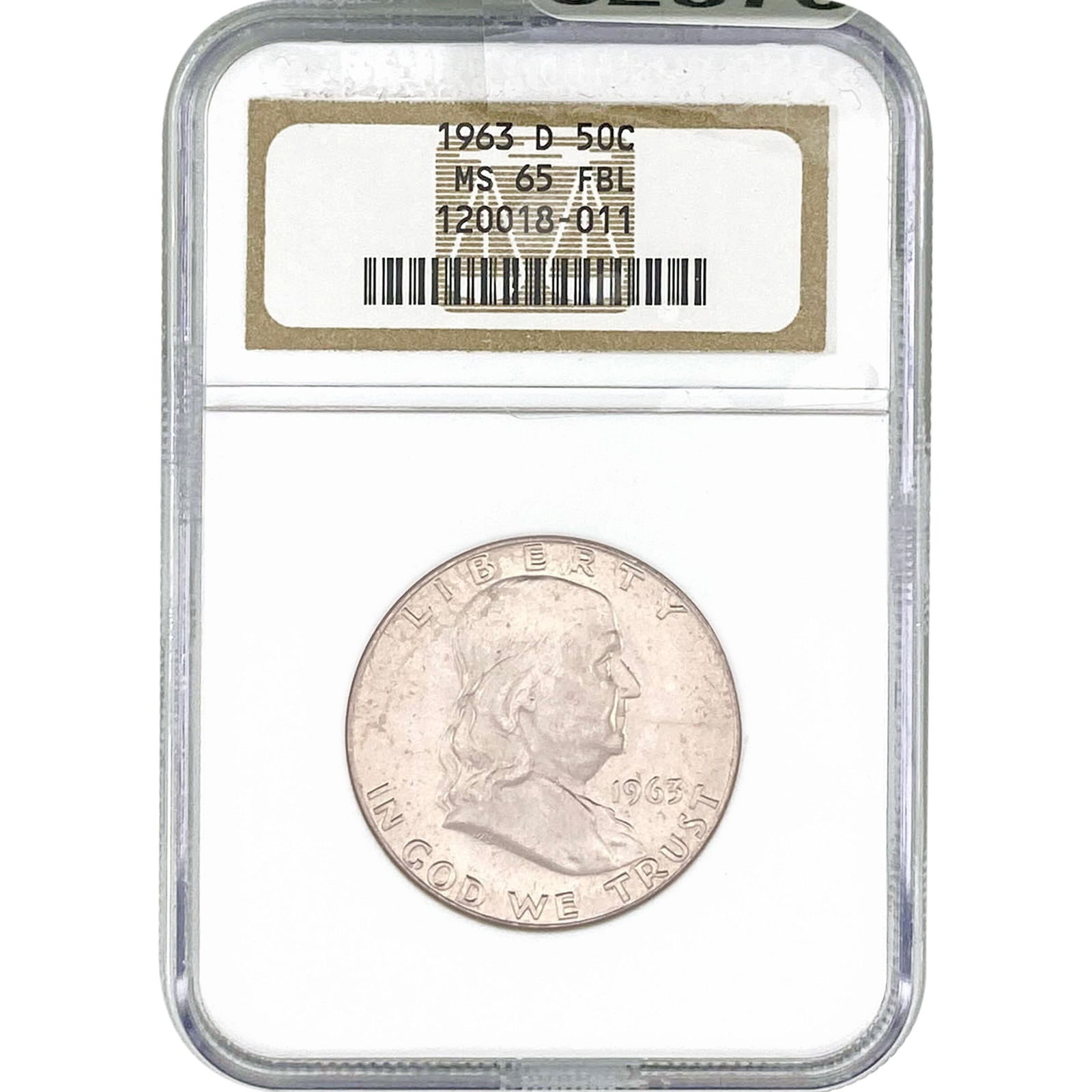 1963-D Franklin Half Dollar NGC MS65 FBL (1 of 2)