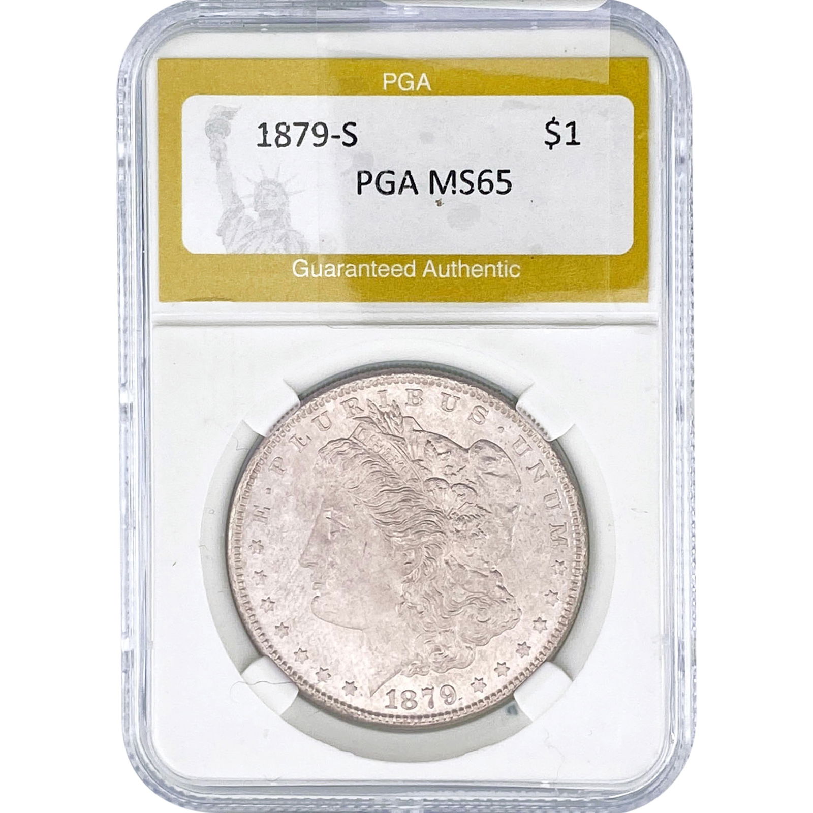 1879-S Morgan Silver Dollar PGA MS65 (1 of 2)