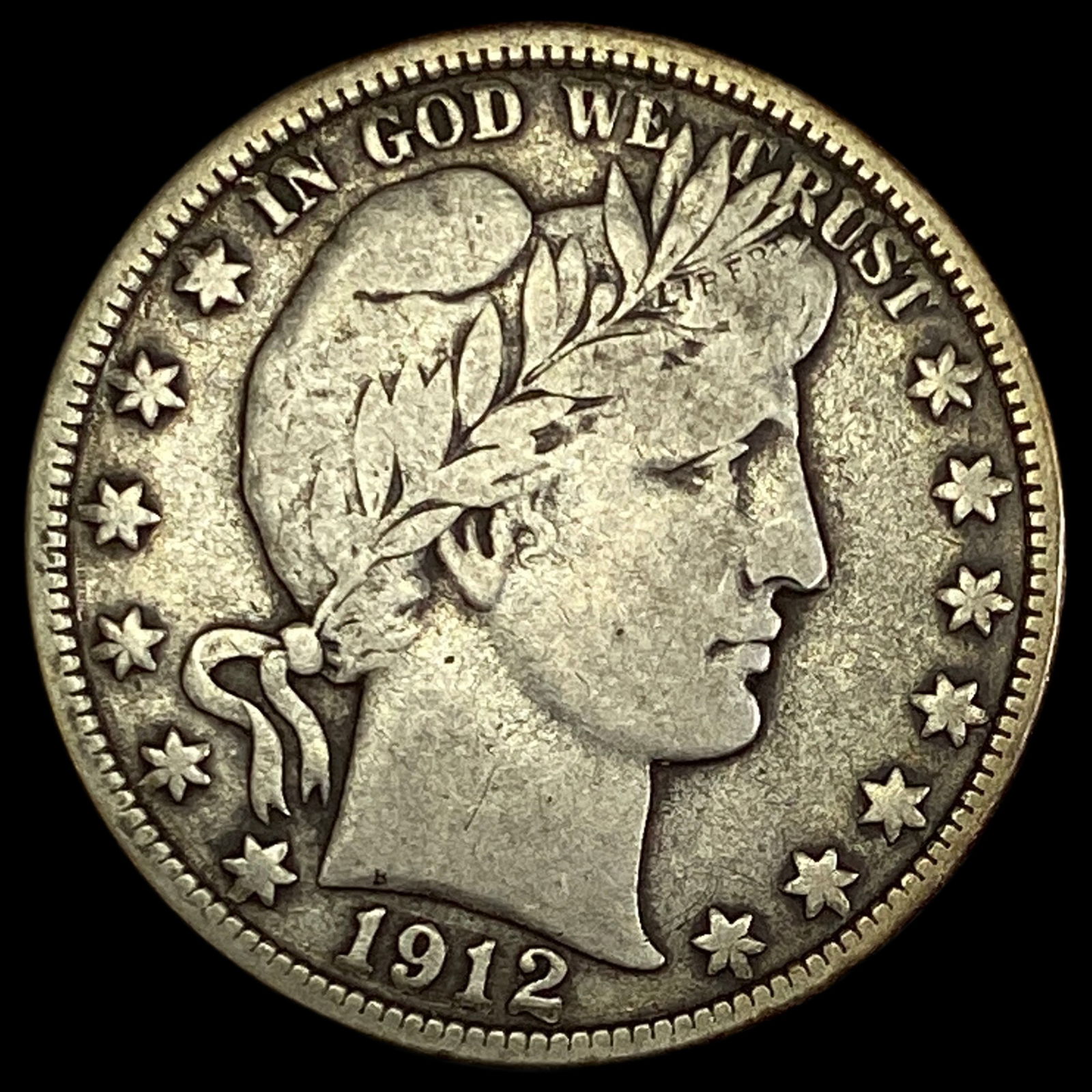 1912-D Silver Barber Half Dollar LIGHTLY CIRCULATED (1 of 2)