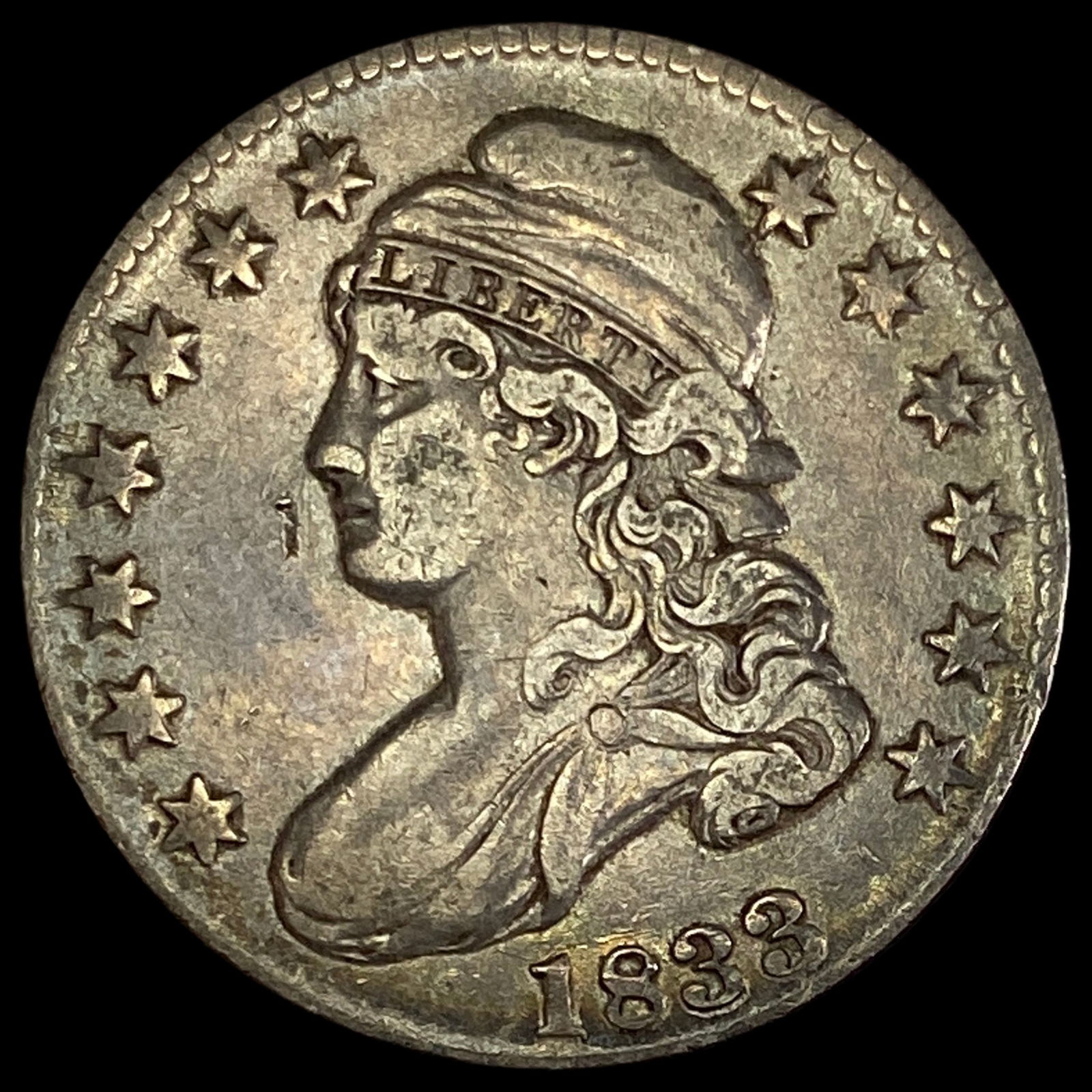 1833 Capped Bust Half Dollar LIGHTLY CIRCULATED (1 of 2)