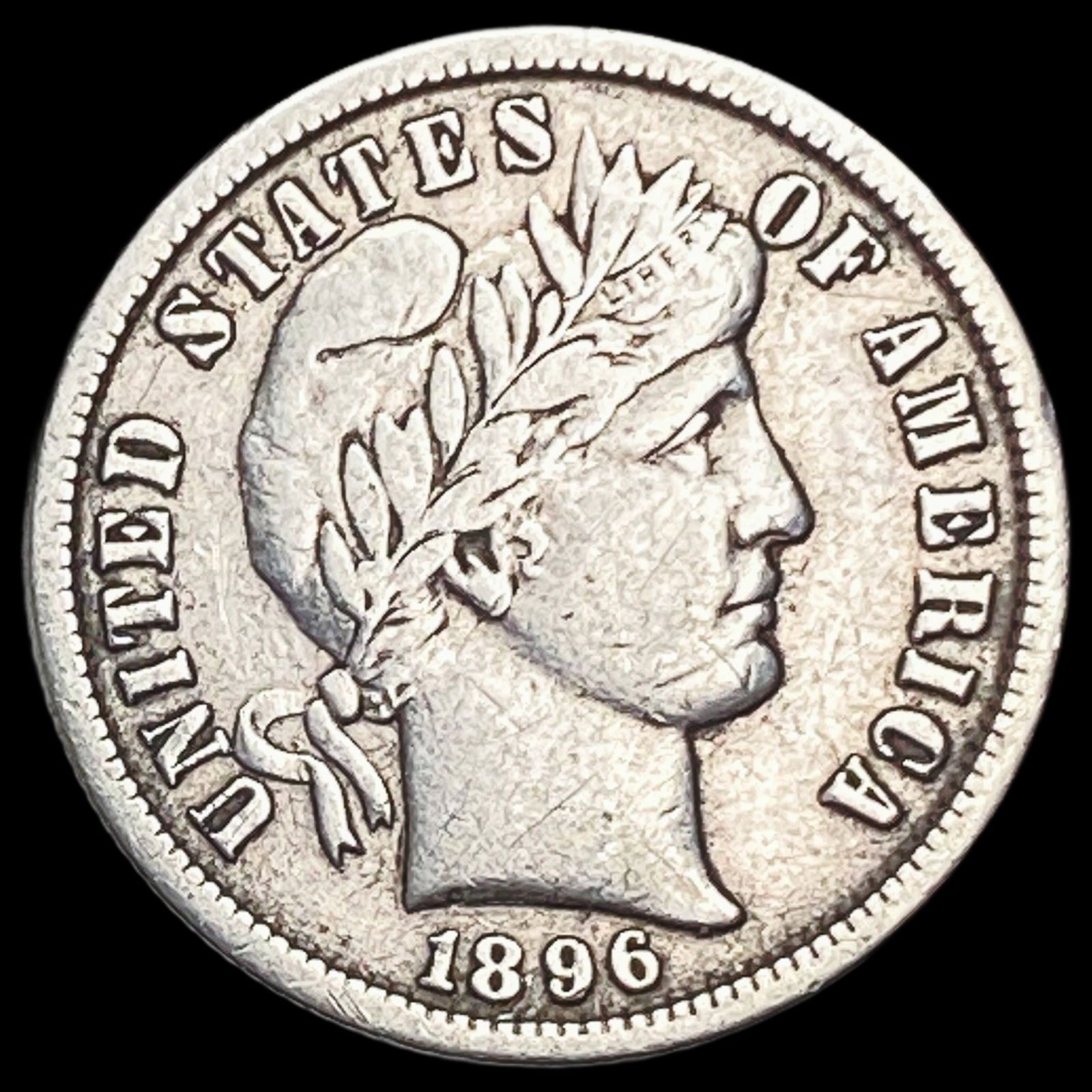 1896-S Silver Barber Dime LIGHTLY CIRCULATED (1 of 2)