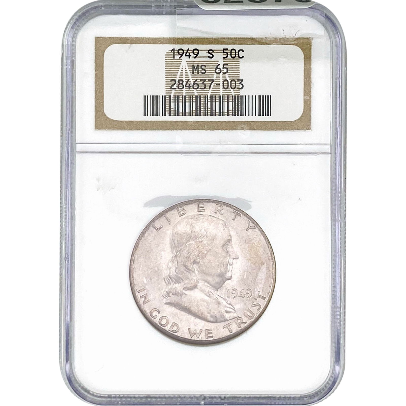 1949-S Franklin Half Dollar NGC MS65 (1 of 2)