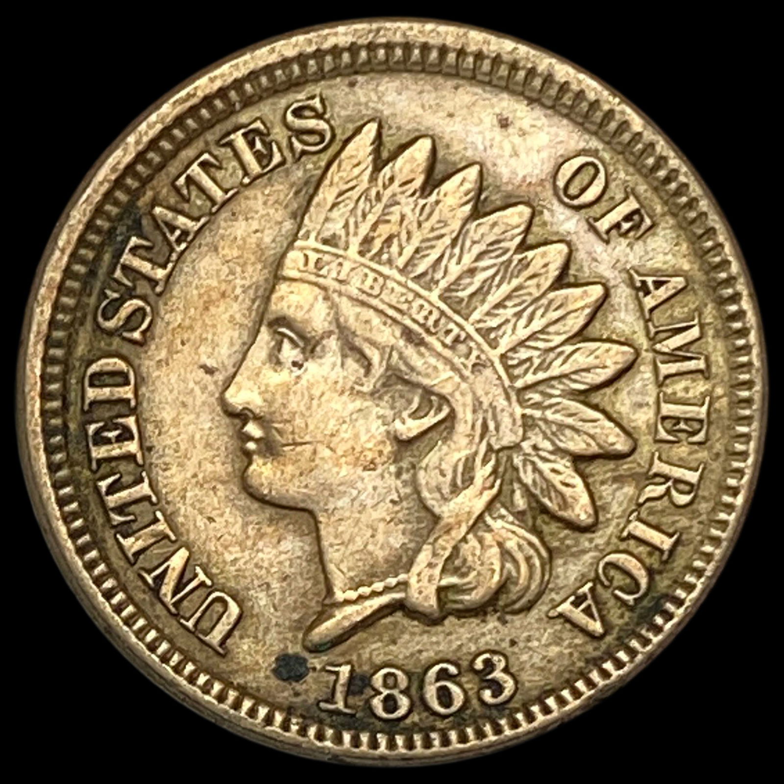 1863 Indian Head Cent CLOSELY UNCIRCULATED (1 of 2)