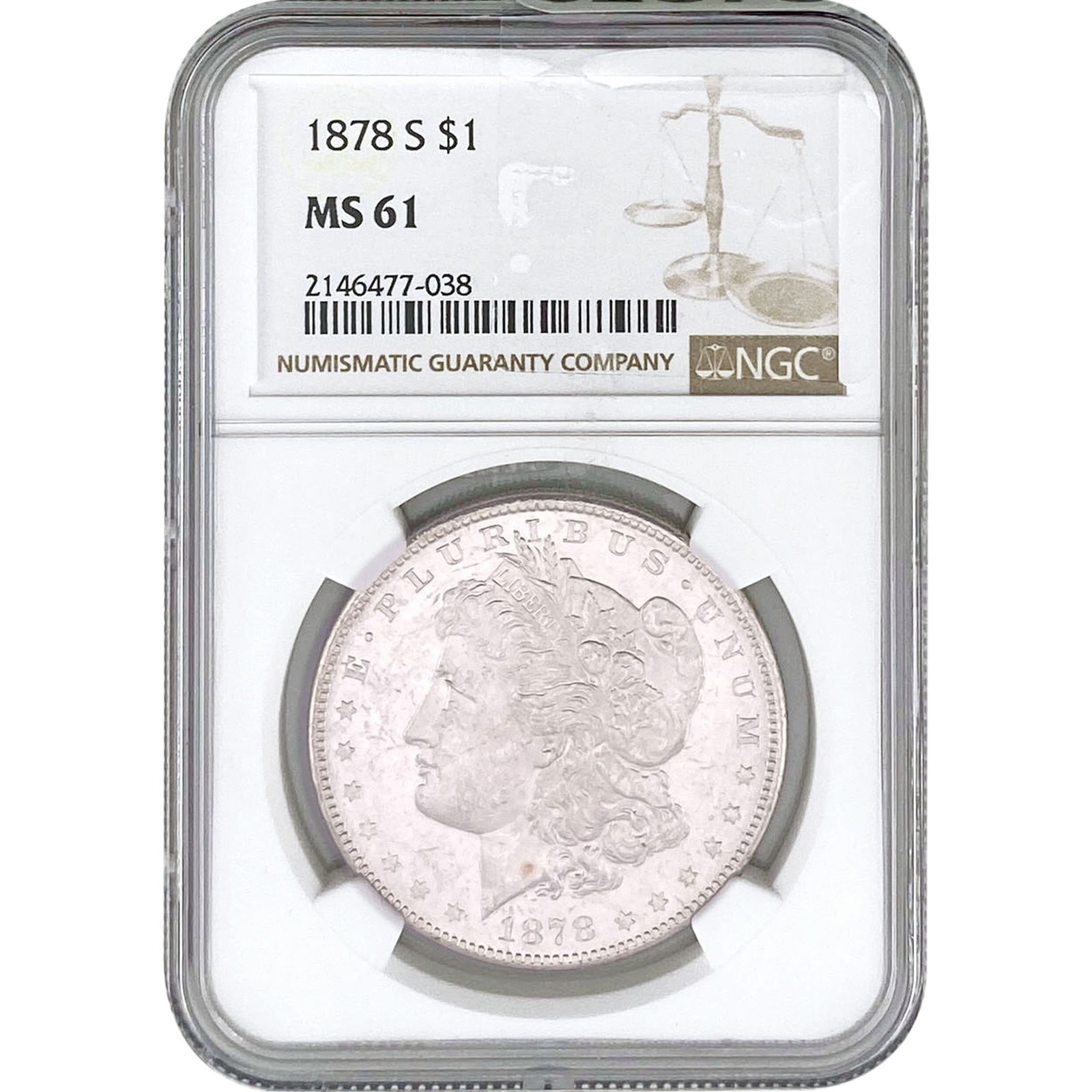 1878-S Morgan Silver Dollar NGC MS61 (1 of 2)