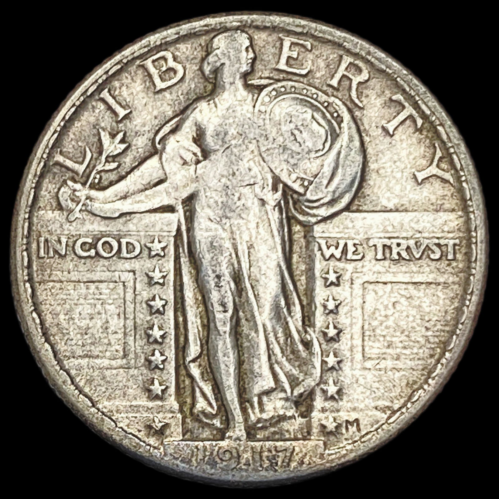 1917 Type 2 Standing Liberty Quarter LIGHTLY CIRCULATED (1 of 2)