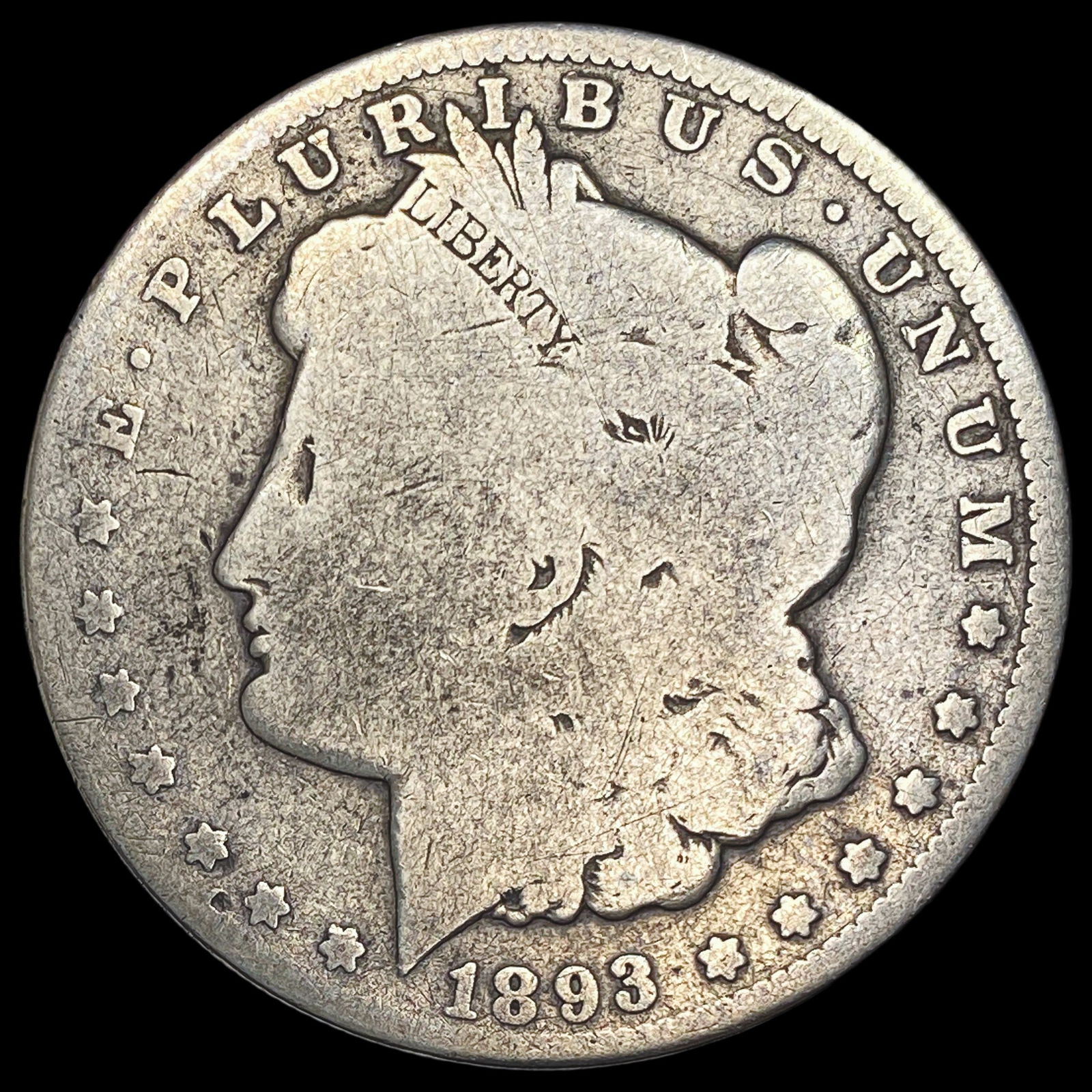 1893-O Silver Morgan Dollar NICELY CIRCULATED (1 of 2)