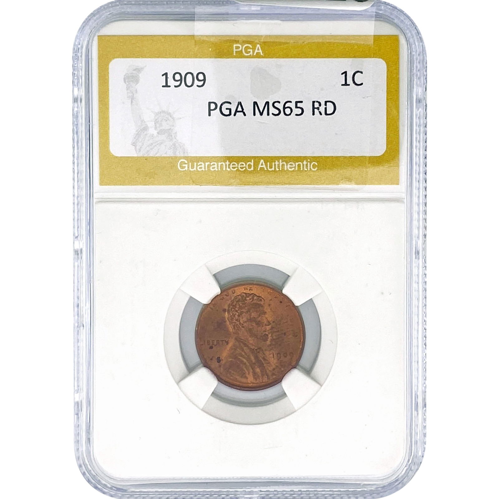 1909 Wheat Cent PGA MS65 RD (1 of 2)