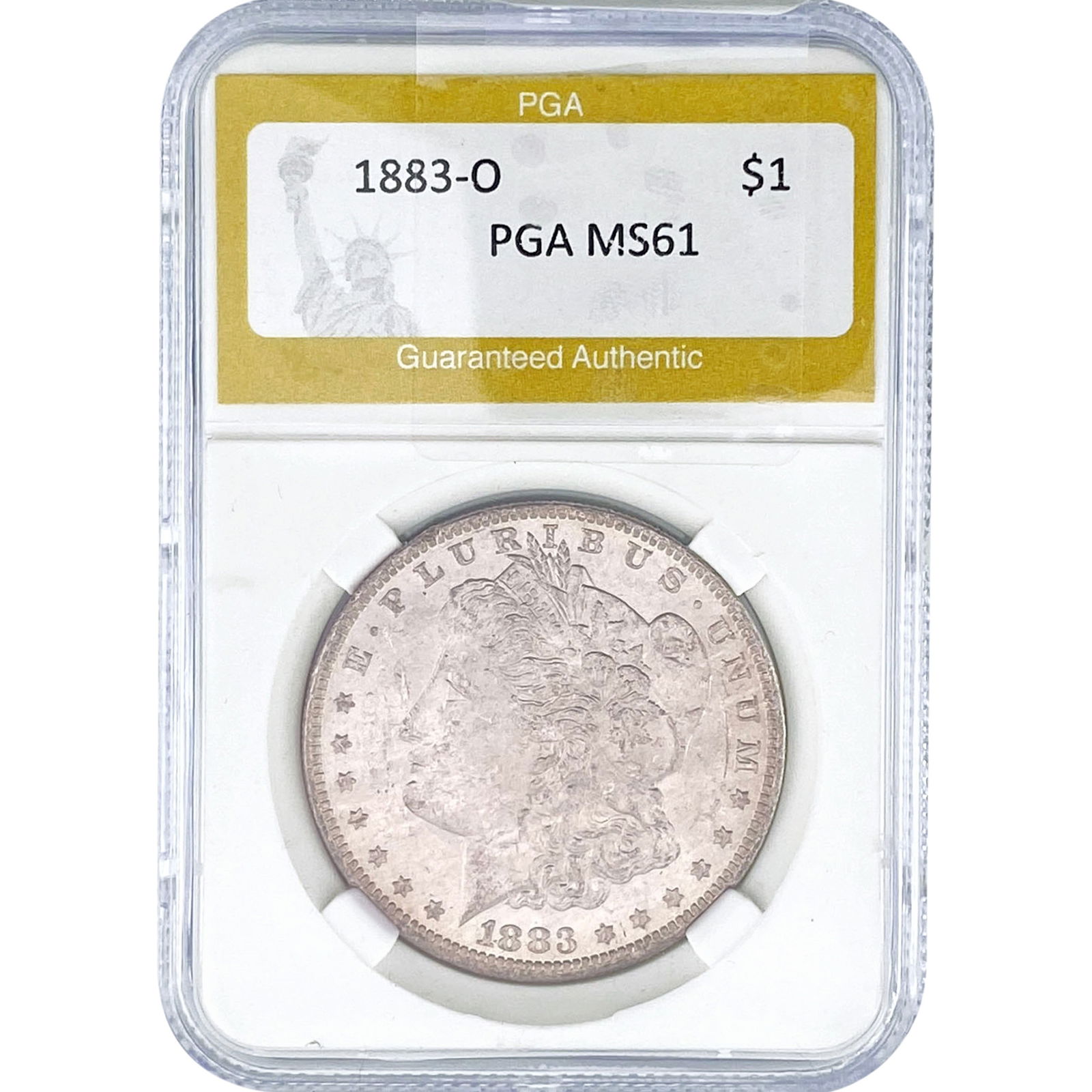 1883-O Morgan Silver Dollar PGA MS61: 1883-O Morgan Silver Dollar PGA MS61