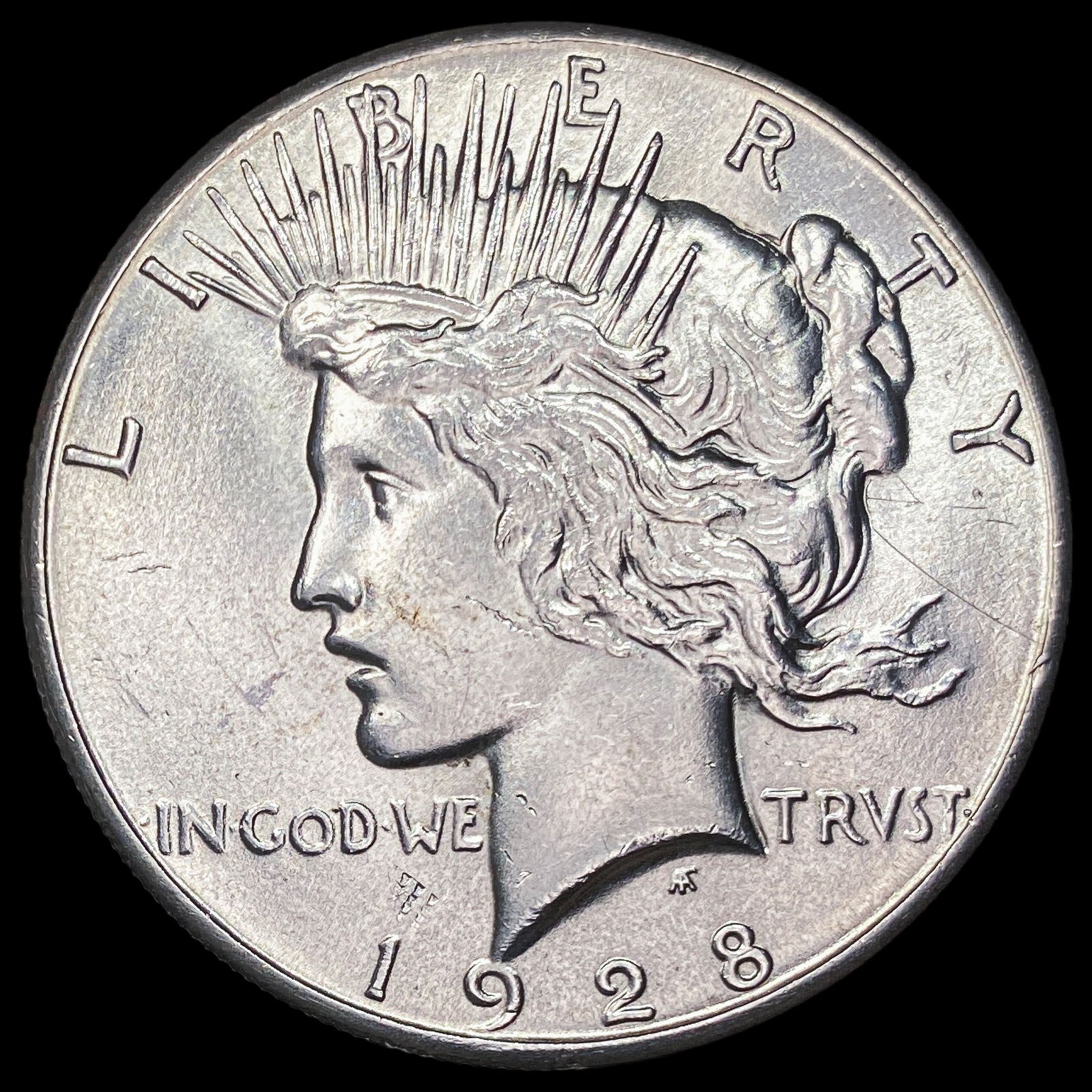 1928 Silver Peace Dollar GEM BU (1 of 2)