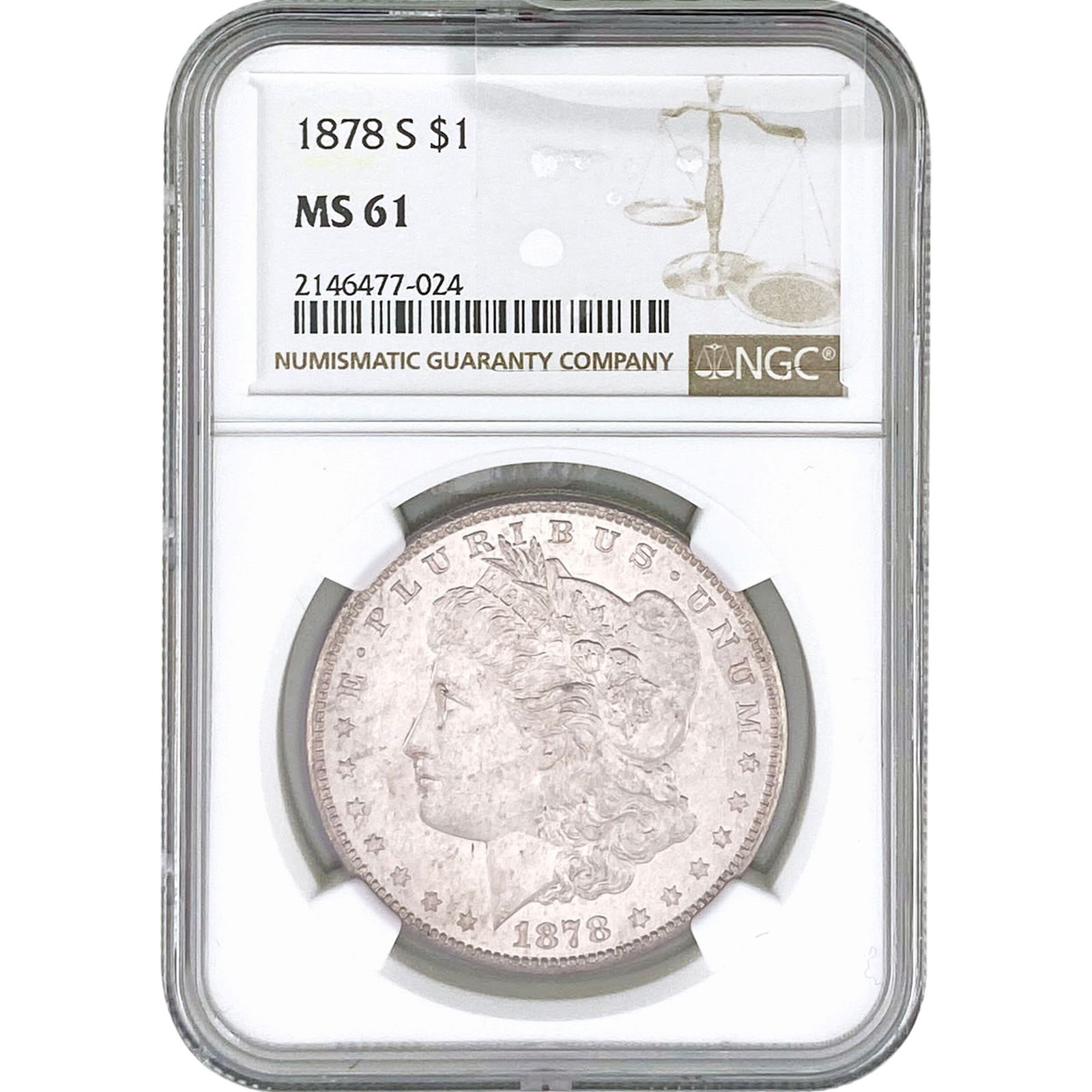 1878-S Morgan Silver Dollar NGC MS61 (1 of 2)