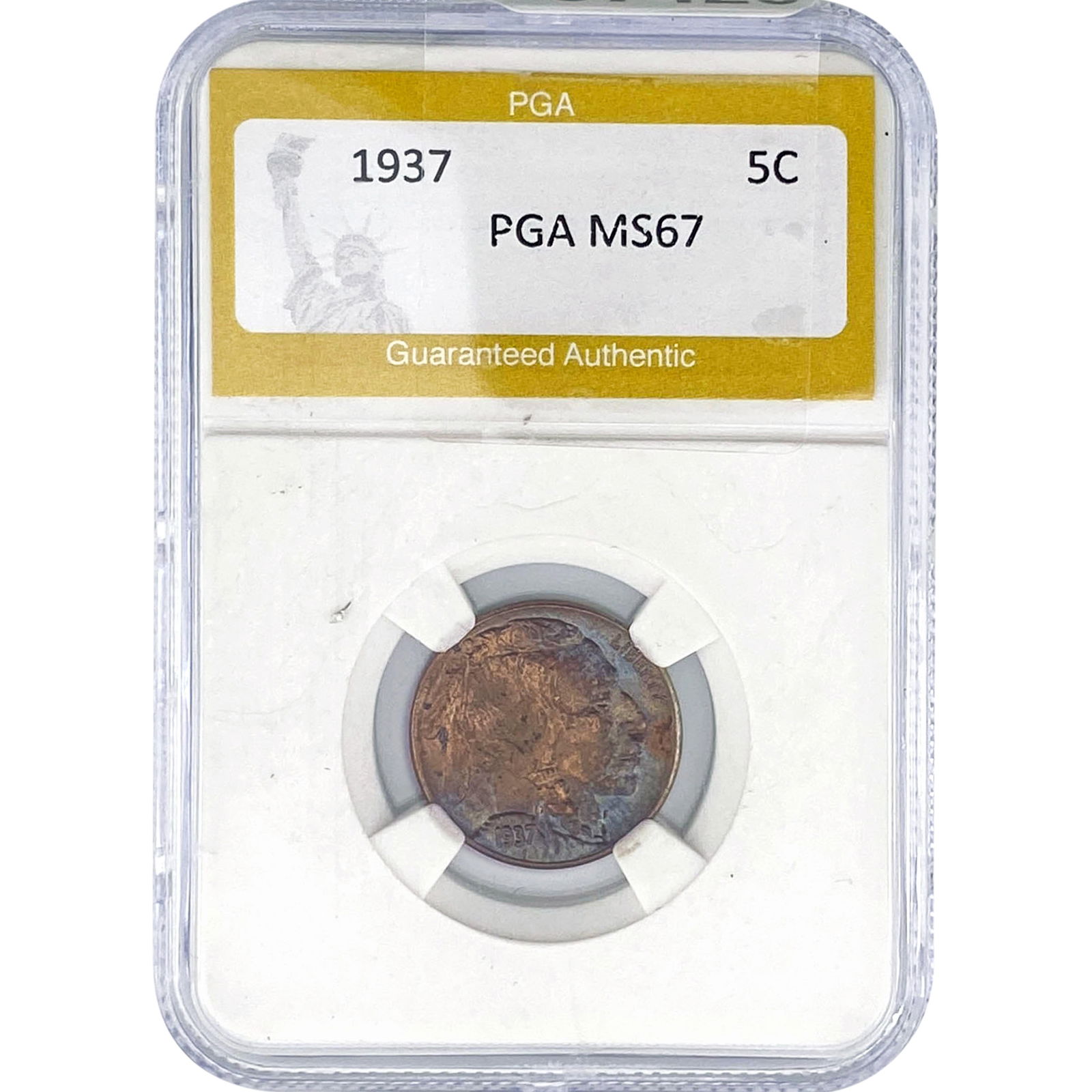 1937 Buffalo Nickel PGA MS67: 1937 Buffalo Nickel PGA MS67