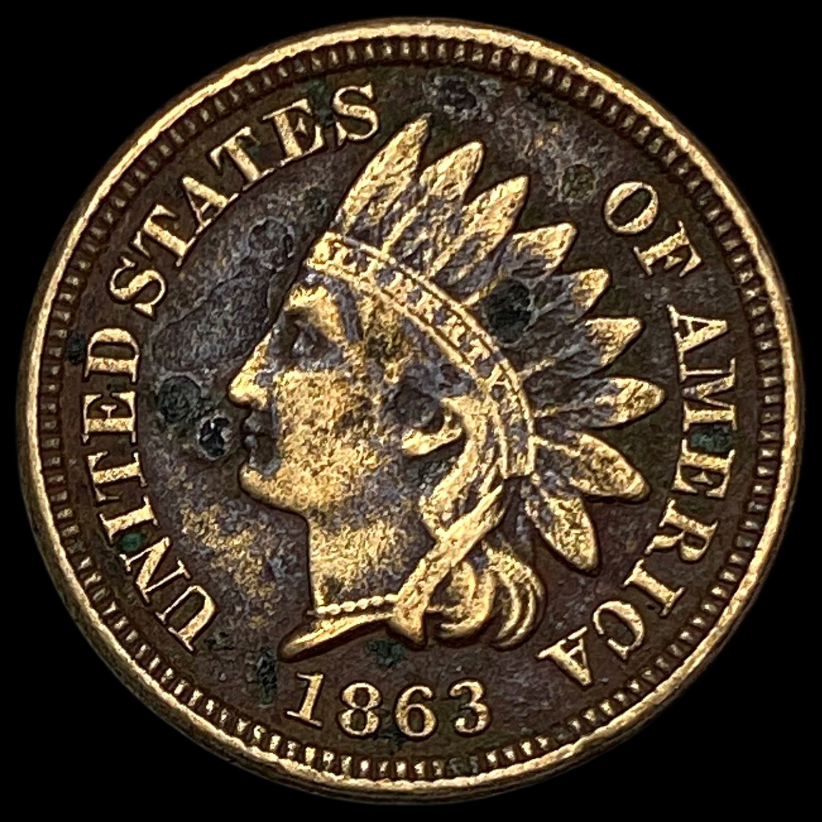 1863 Bronze Indian Head Cent UNCIRCULATED: 1863 Bronze Indian Head Cent UNCIRCULATED