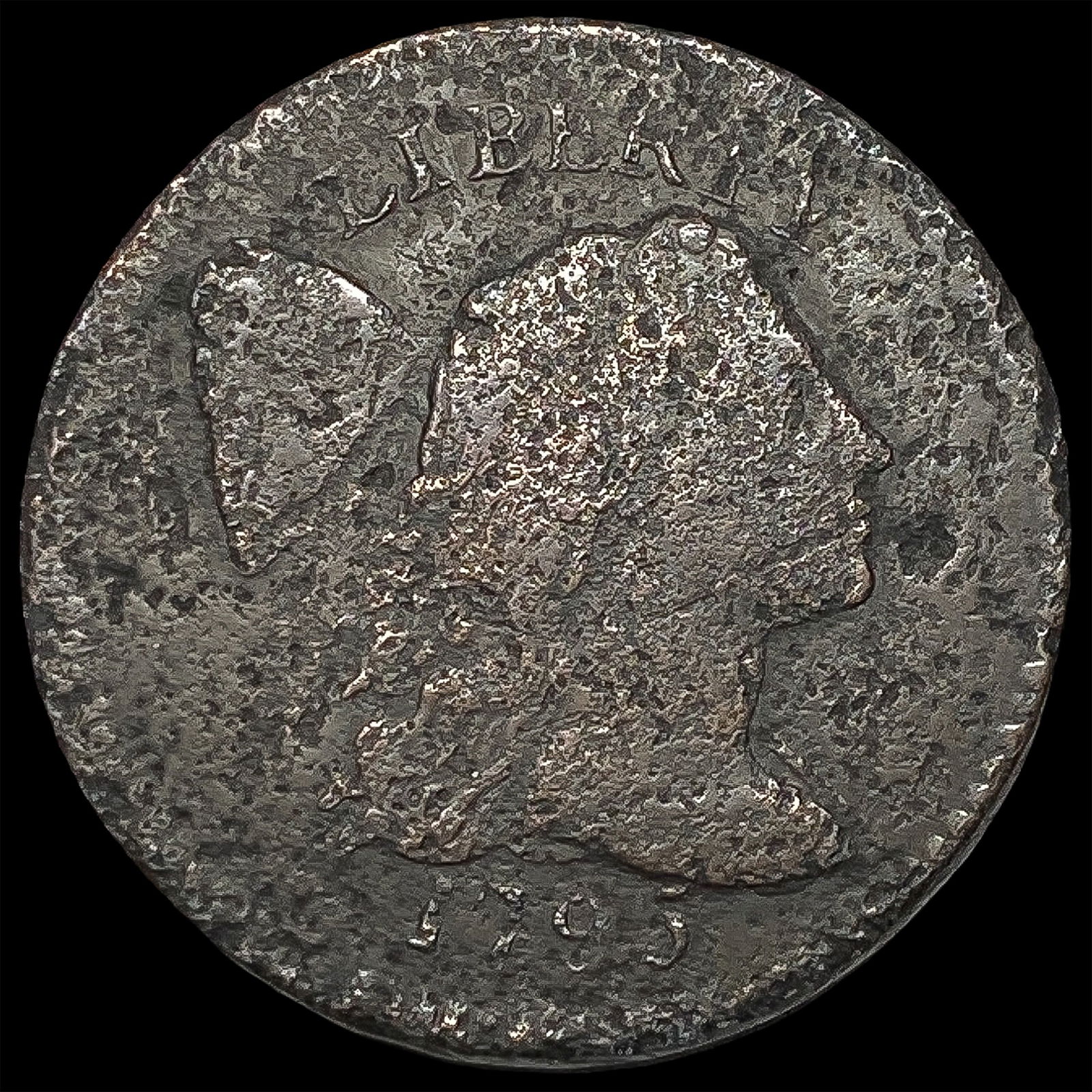 1793 Flowing Hair Large Cent HIGH GRADE: 1793 Flowing Hair Large Cent HIGH GRADE