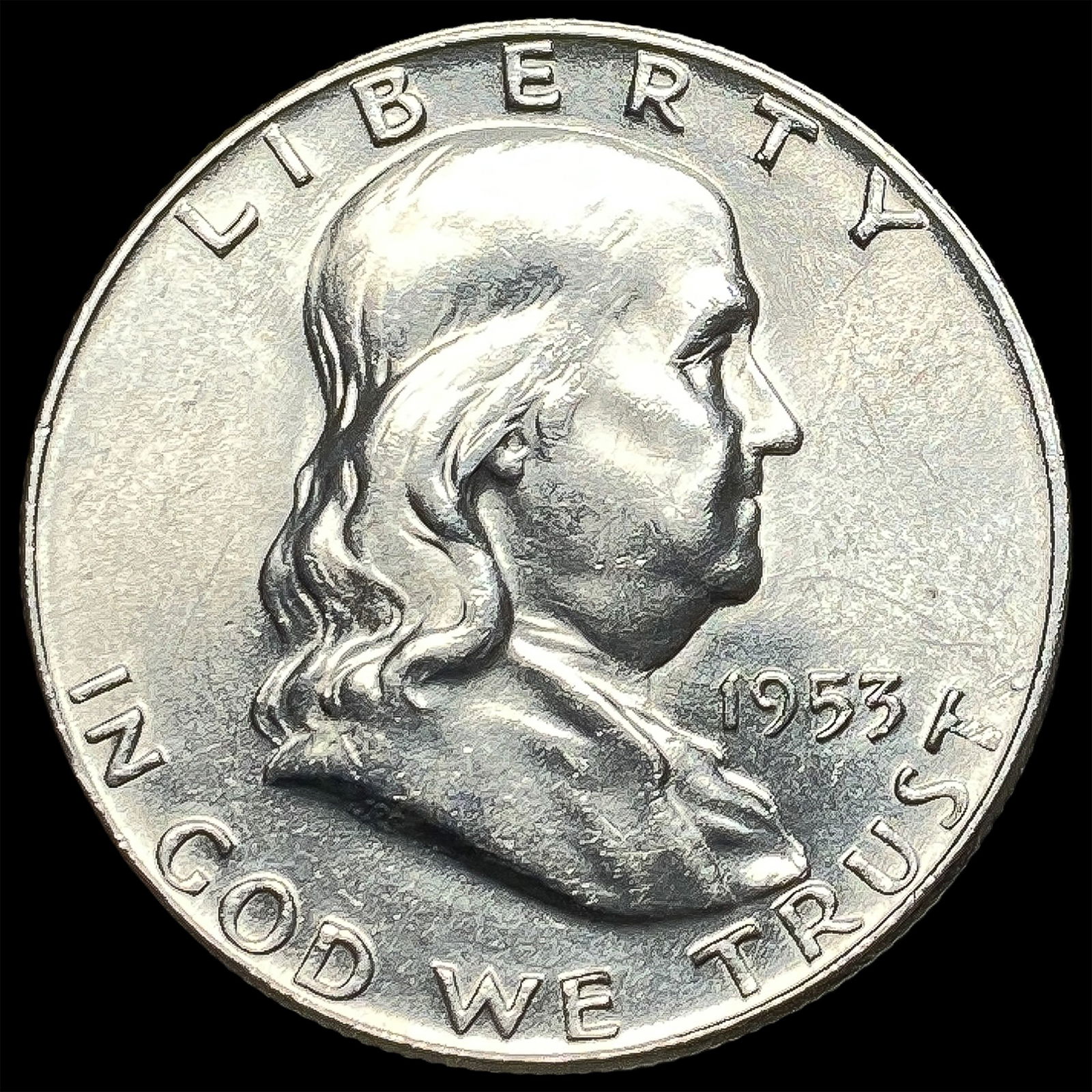1953-S Silver Half Dollar Franklin CHOICE BU (1 of 2)